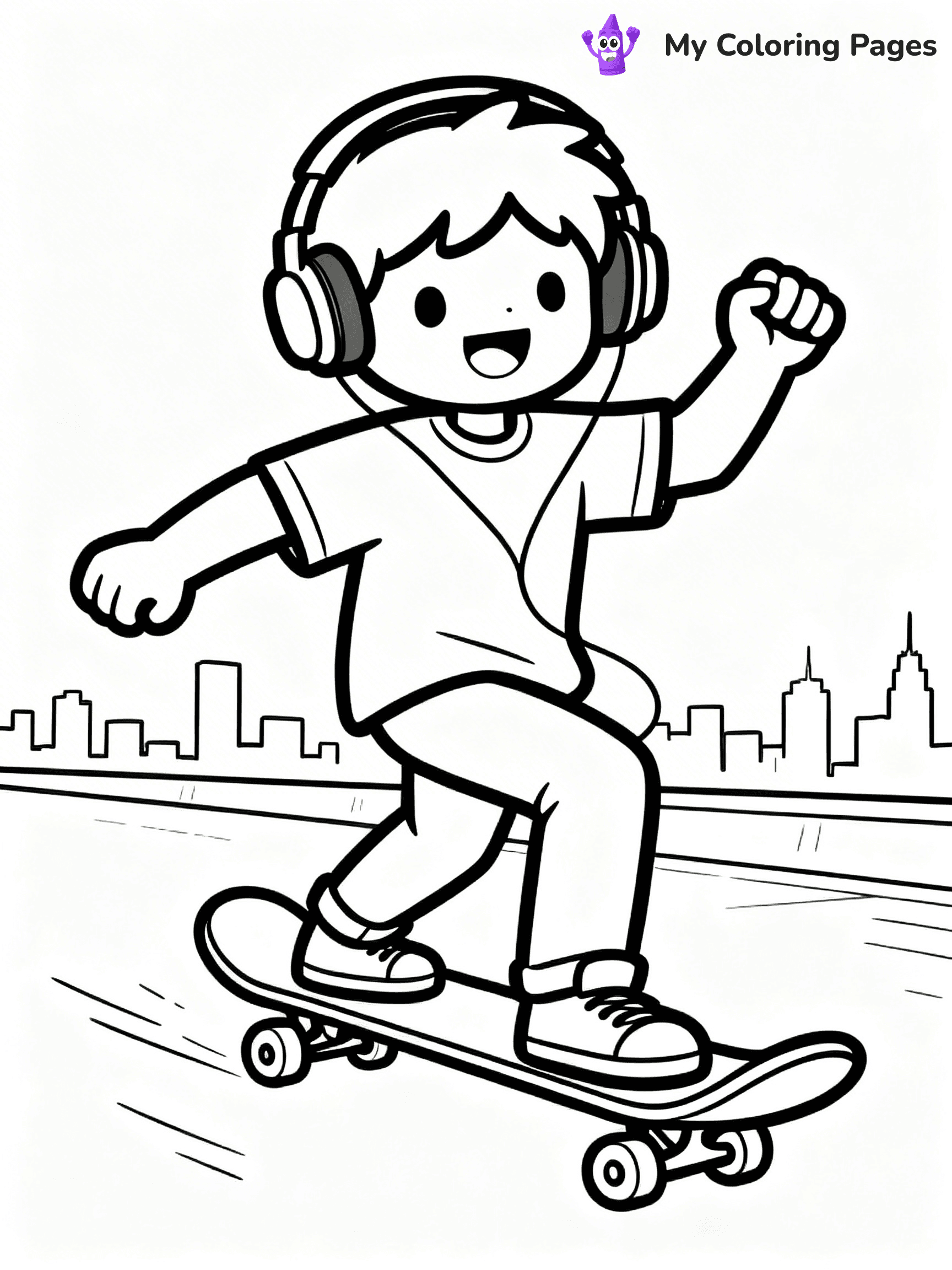 Skateboard Coloring Pages - 15