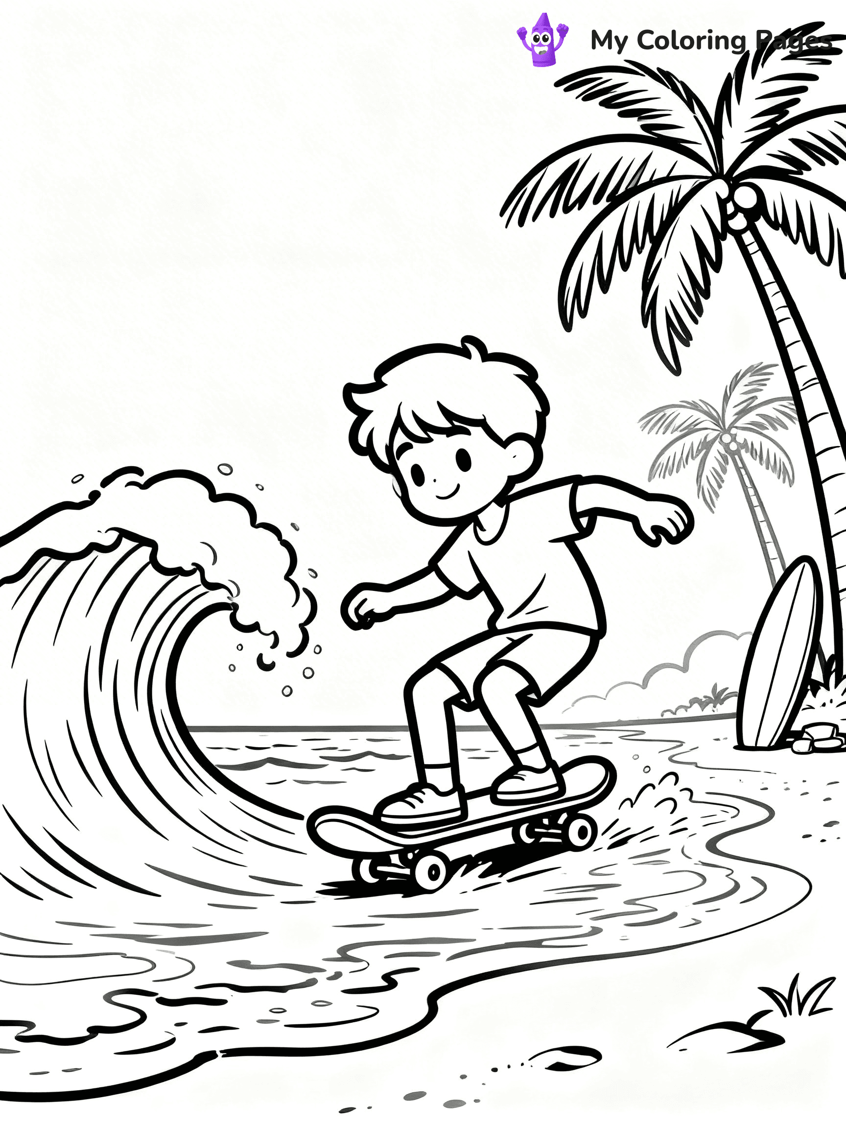 Skateboard Coloring Pages - 11