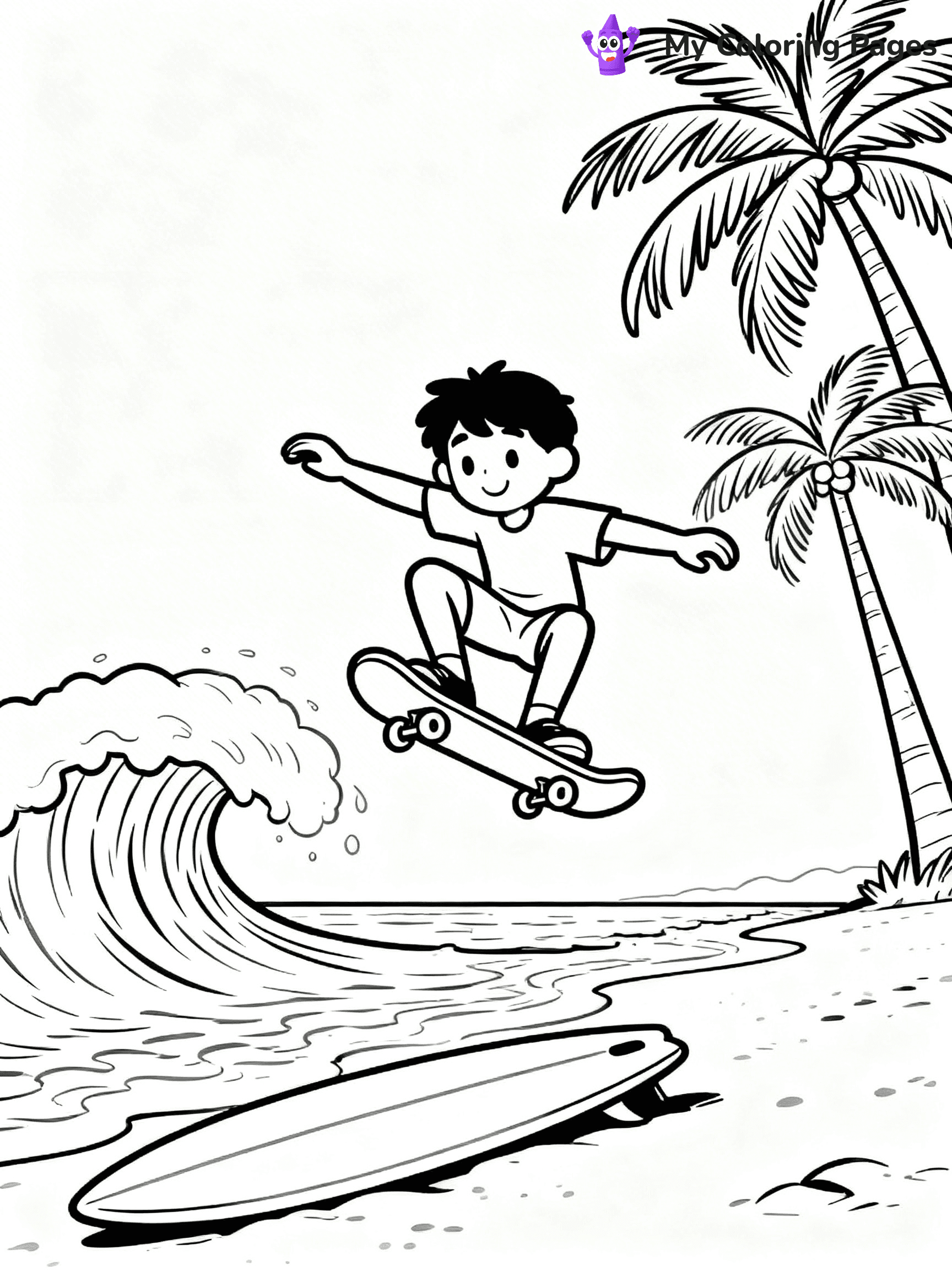 Skateboard Coloring Pages - 10