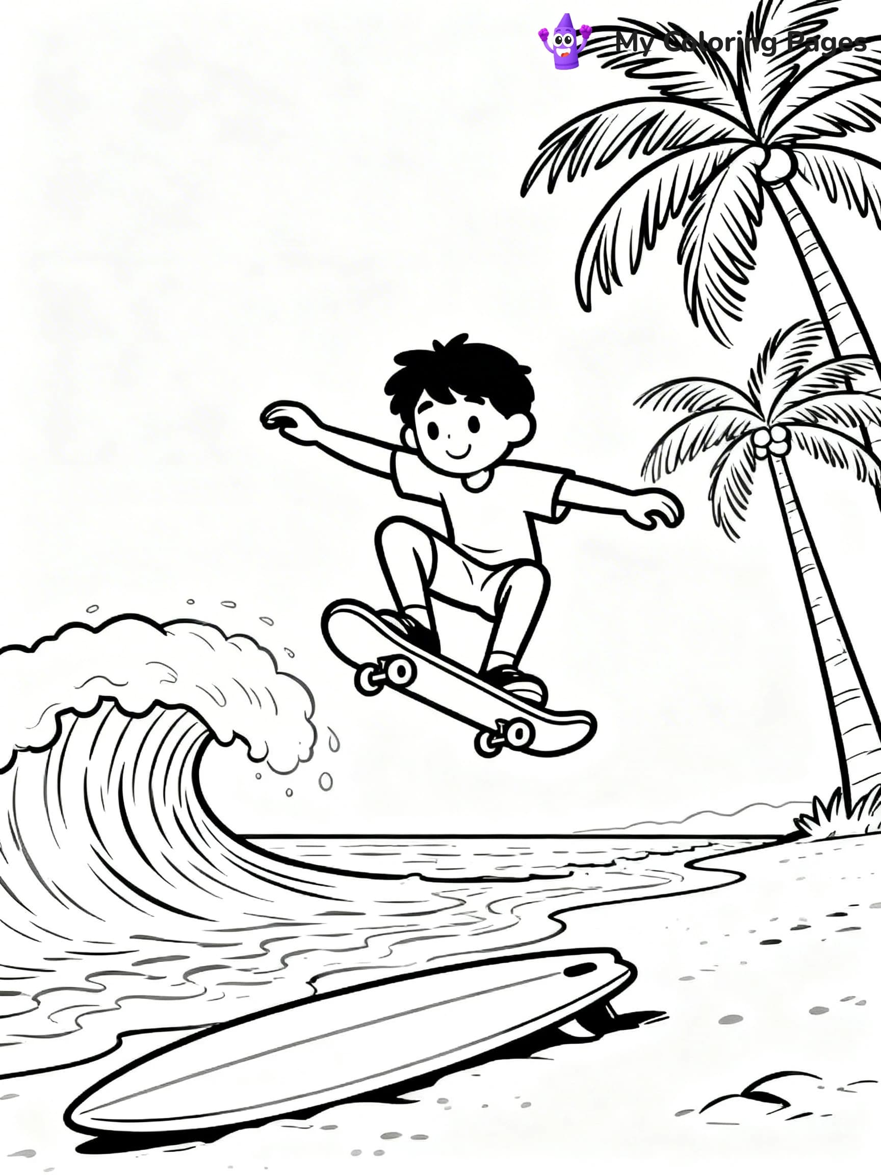 Skateboard Coloring Pages - 10