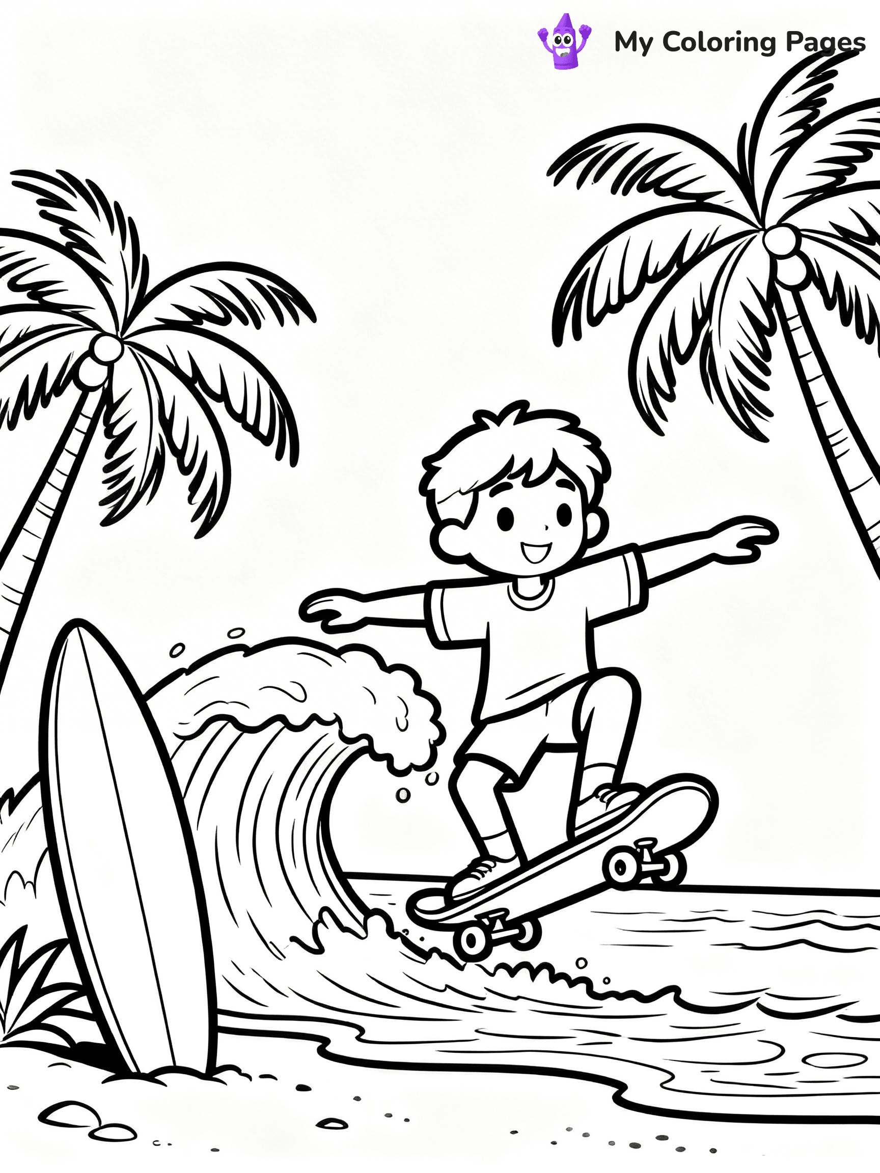 Skateboard Coloring Pages - 9