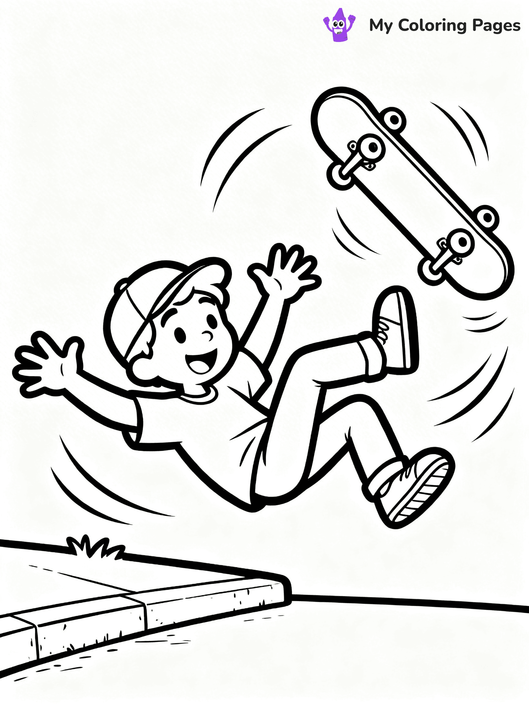 Skateboard Coloring Pages - 7