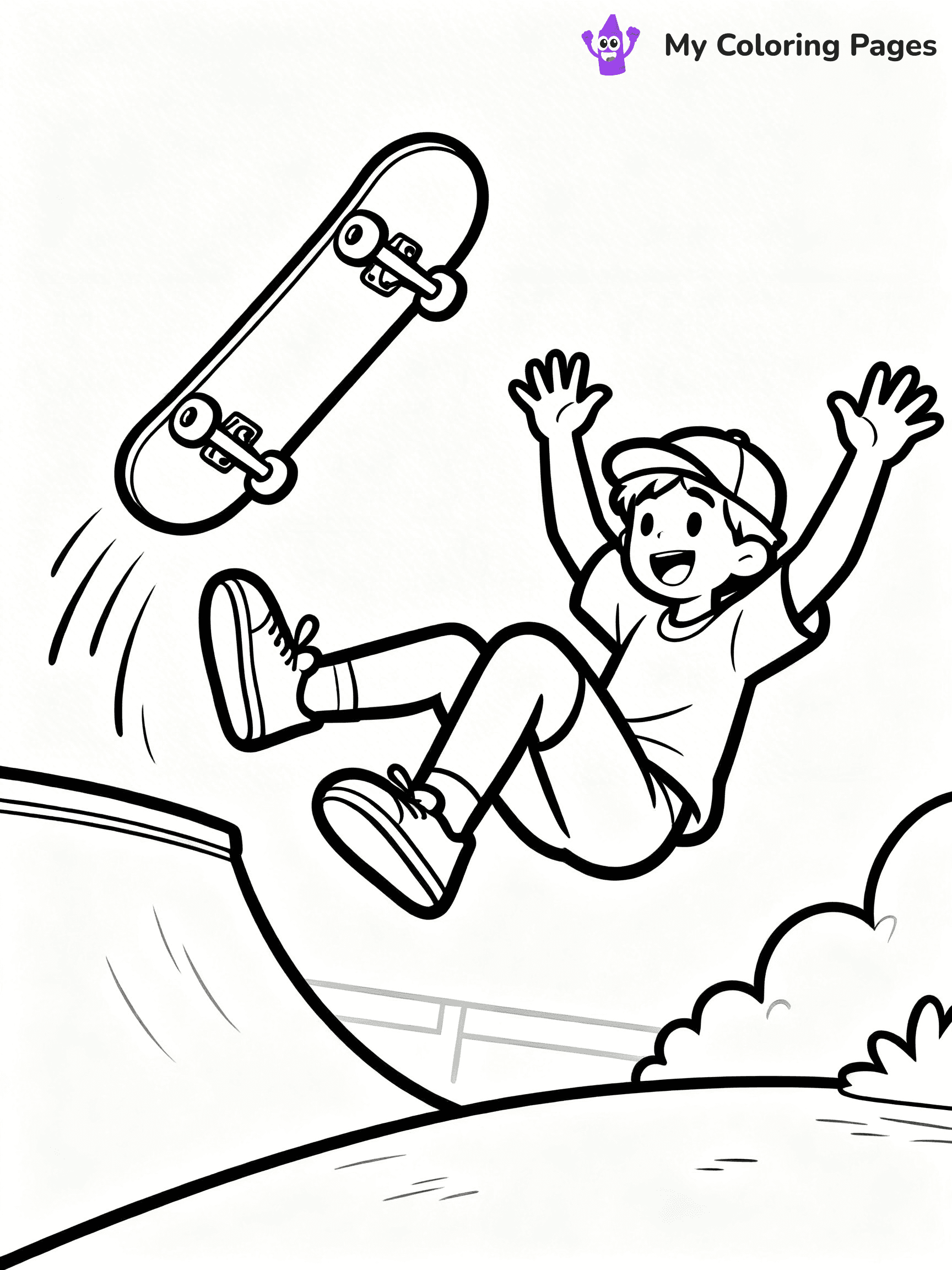 Skateboard Coloring Pages - 3