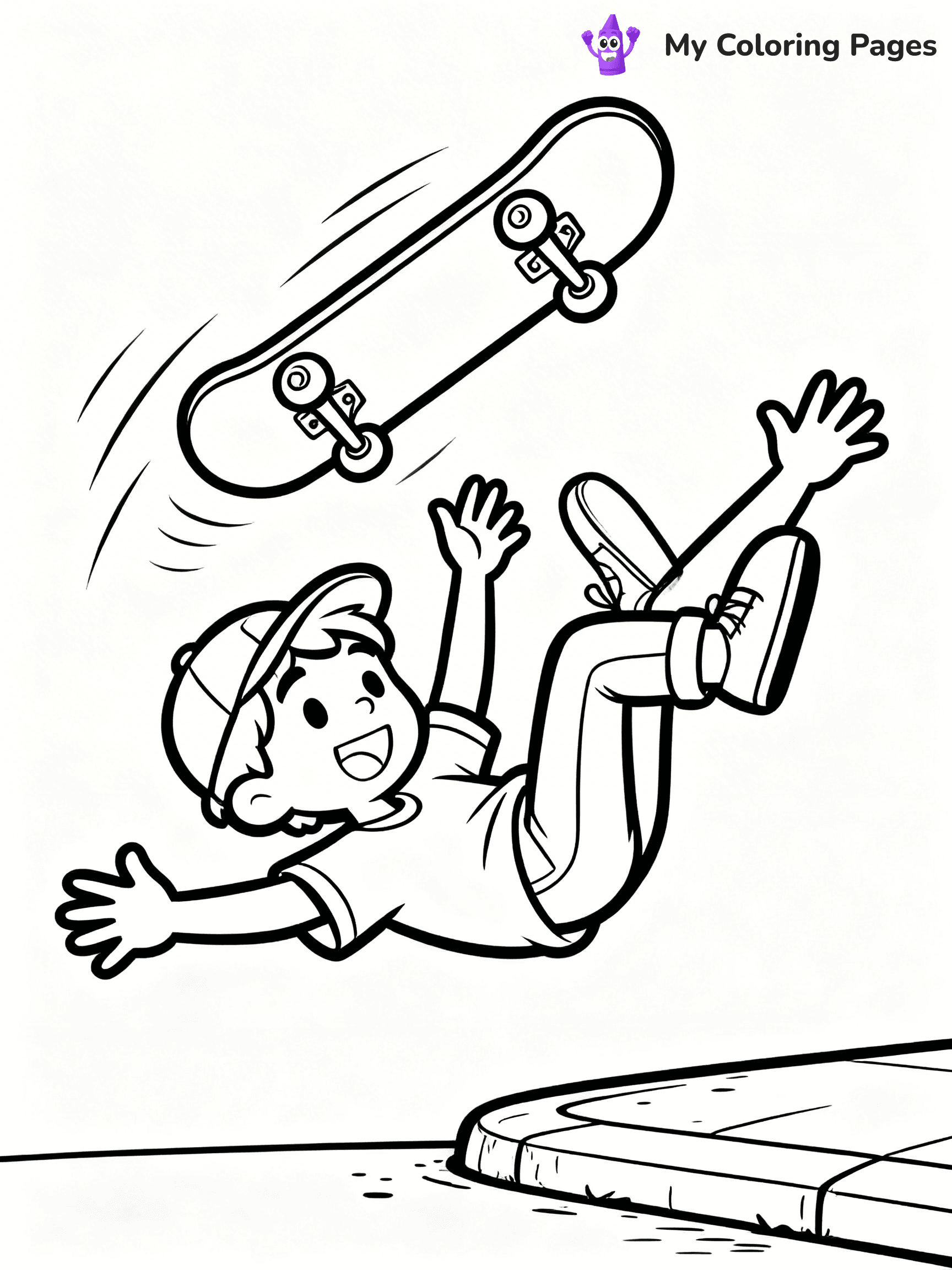 Skateboard Coloring Pages - 2