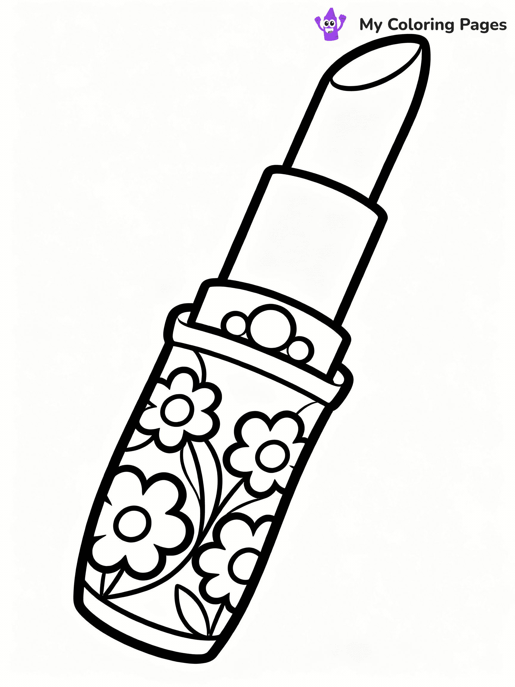 Makeup Coloring Pages - 25