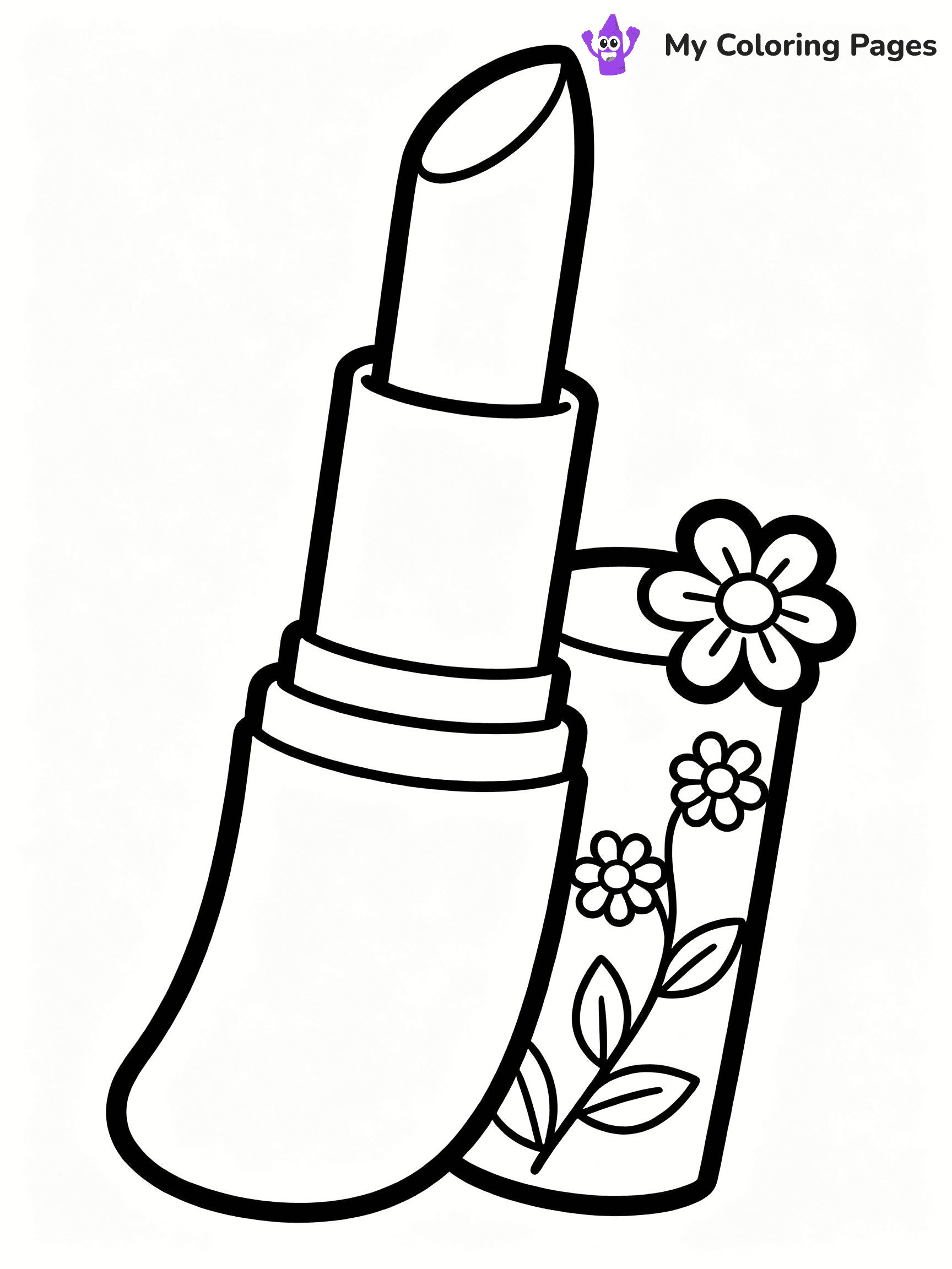 Makeup Coloring Pages - 24