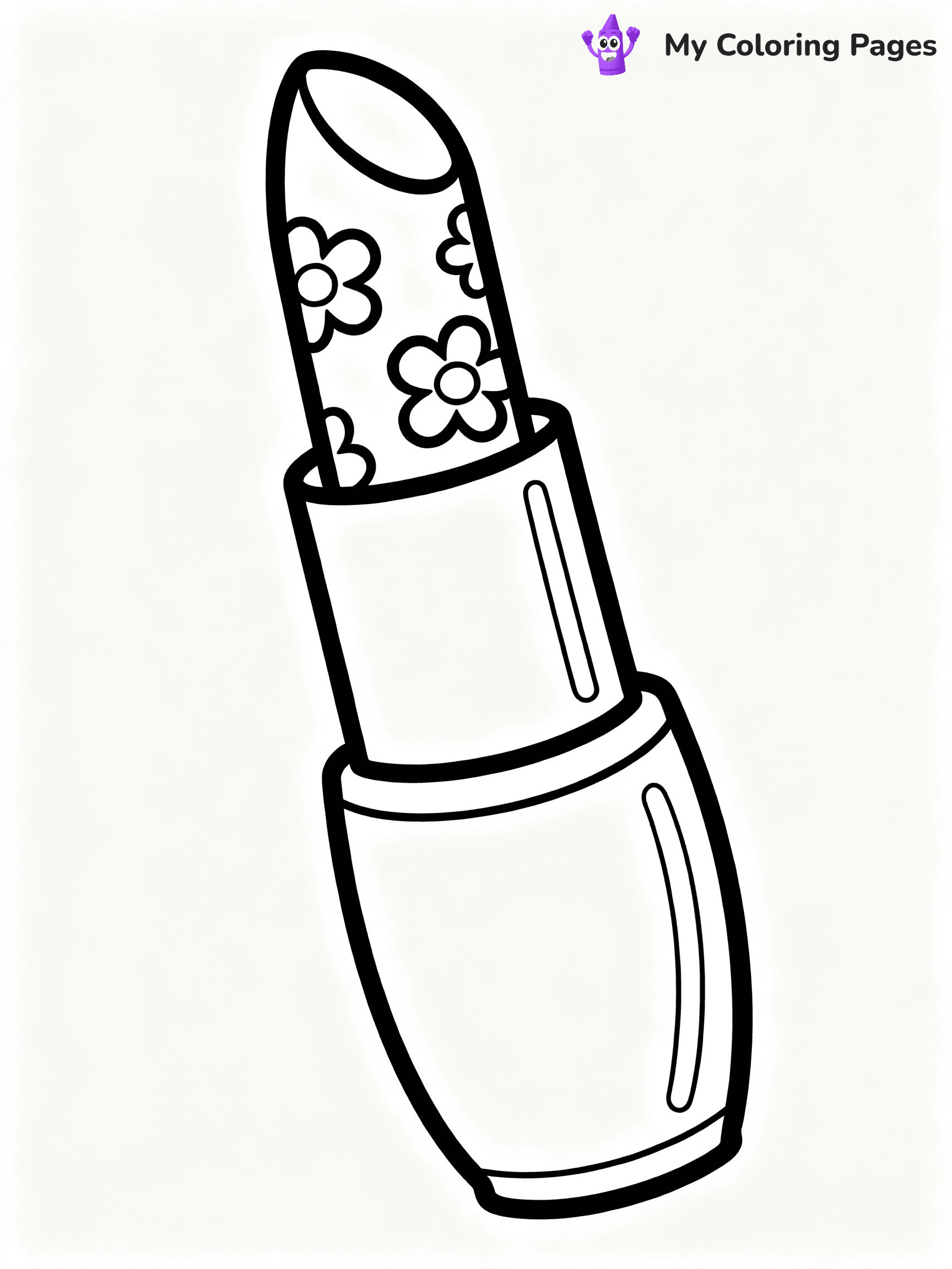 Makeup Coloring Pages - 23