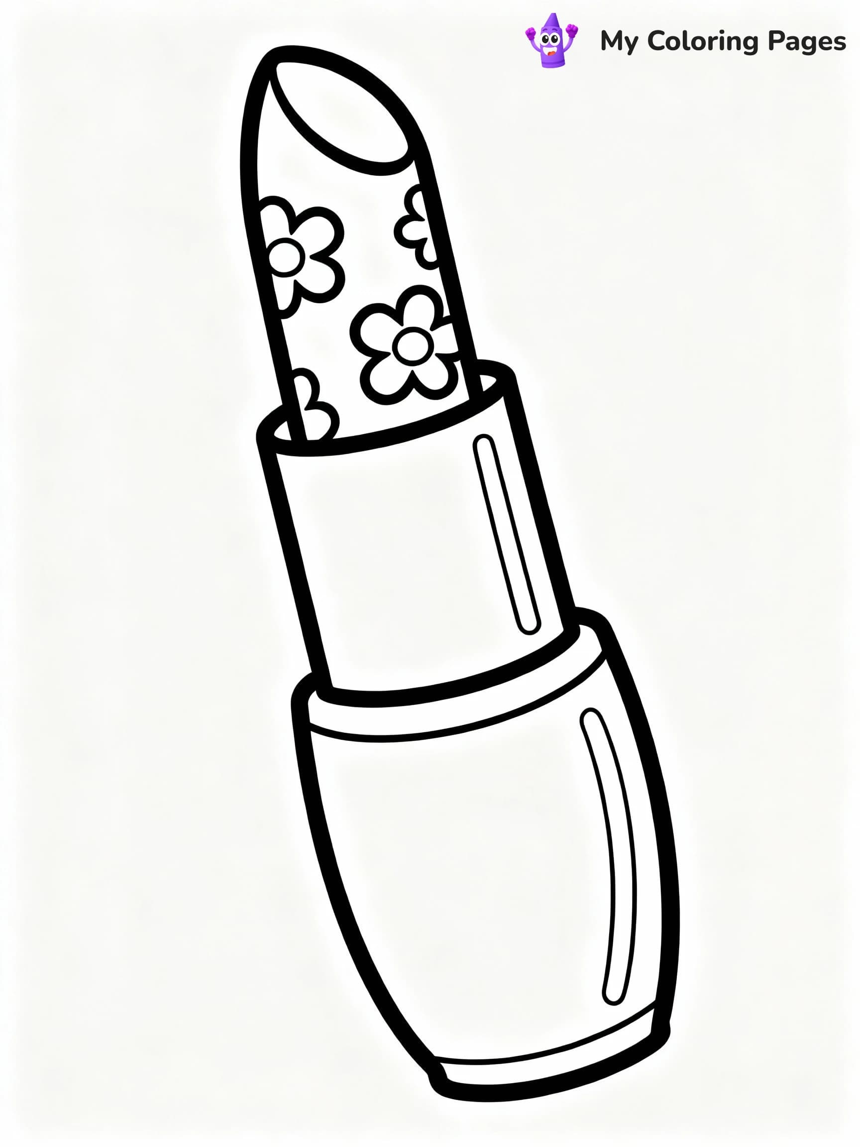Makeup Coloring Pages - 23
