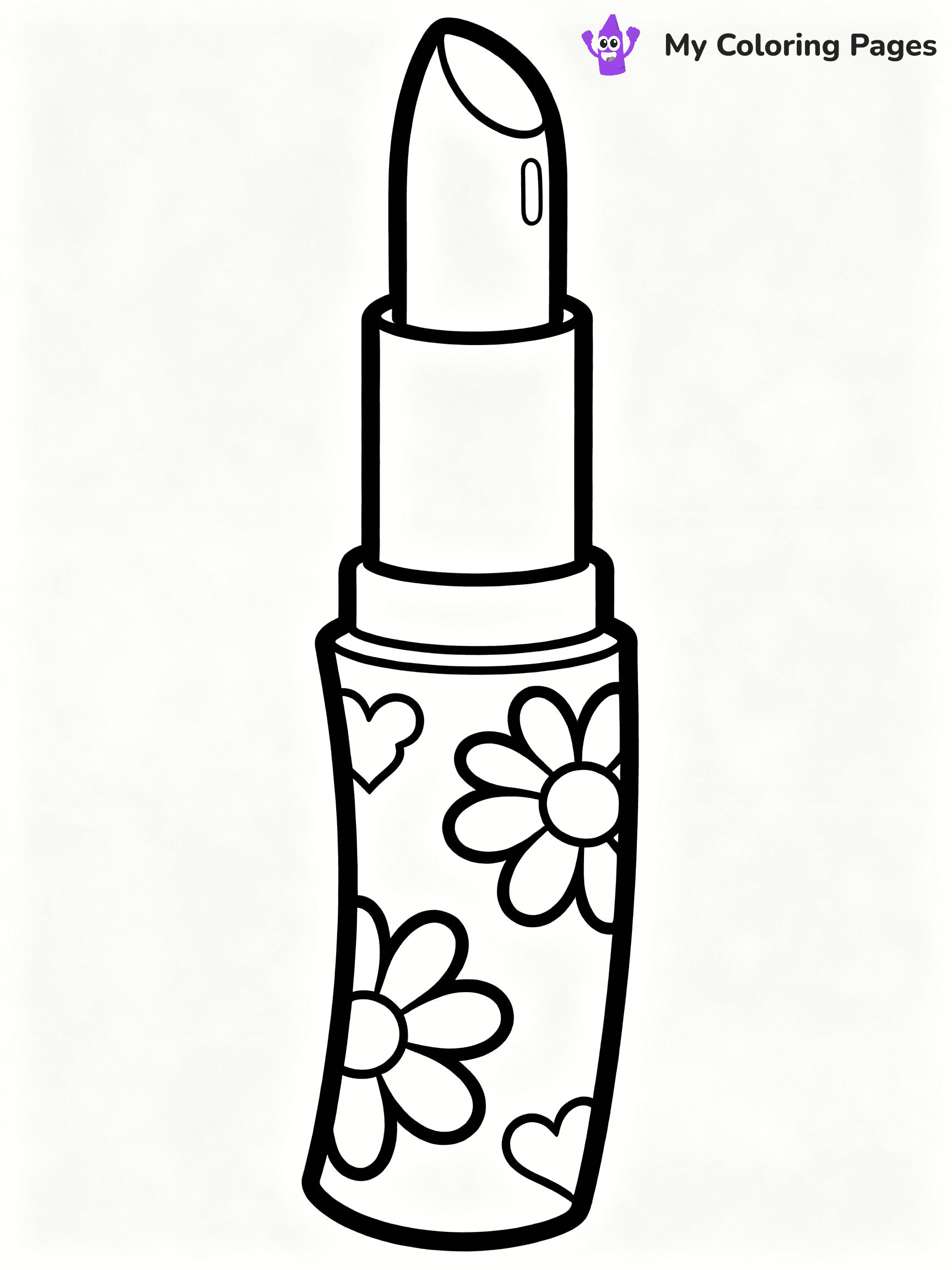 Makeup Coloring Pages - 22