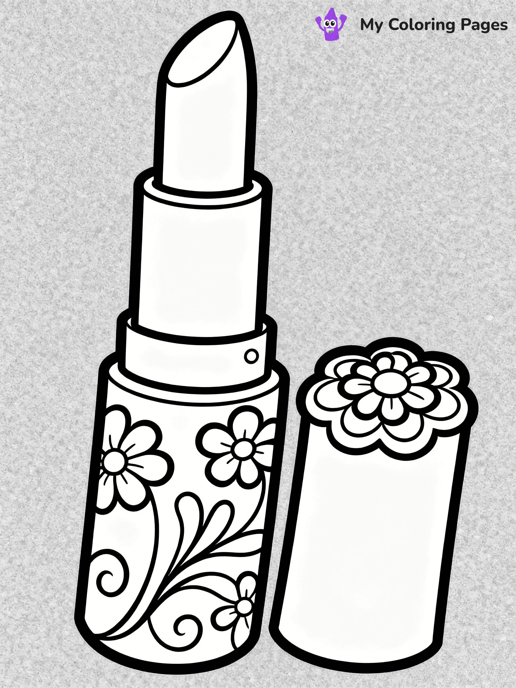 Makeup Coloring Pages - 21