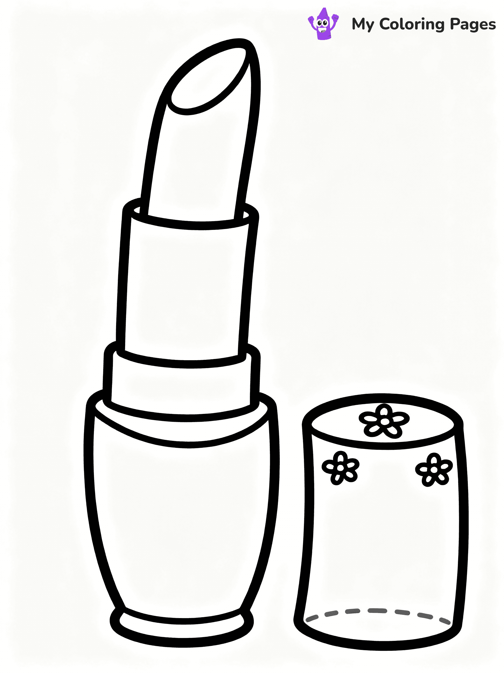 Makeup Coloring Pages - 20