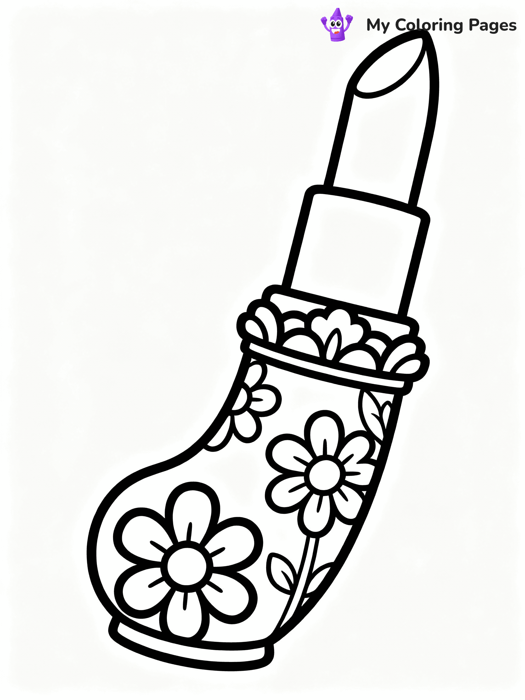 Makeup Coloring Pages - 19