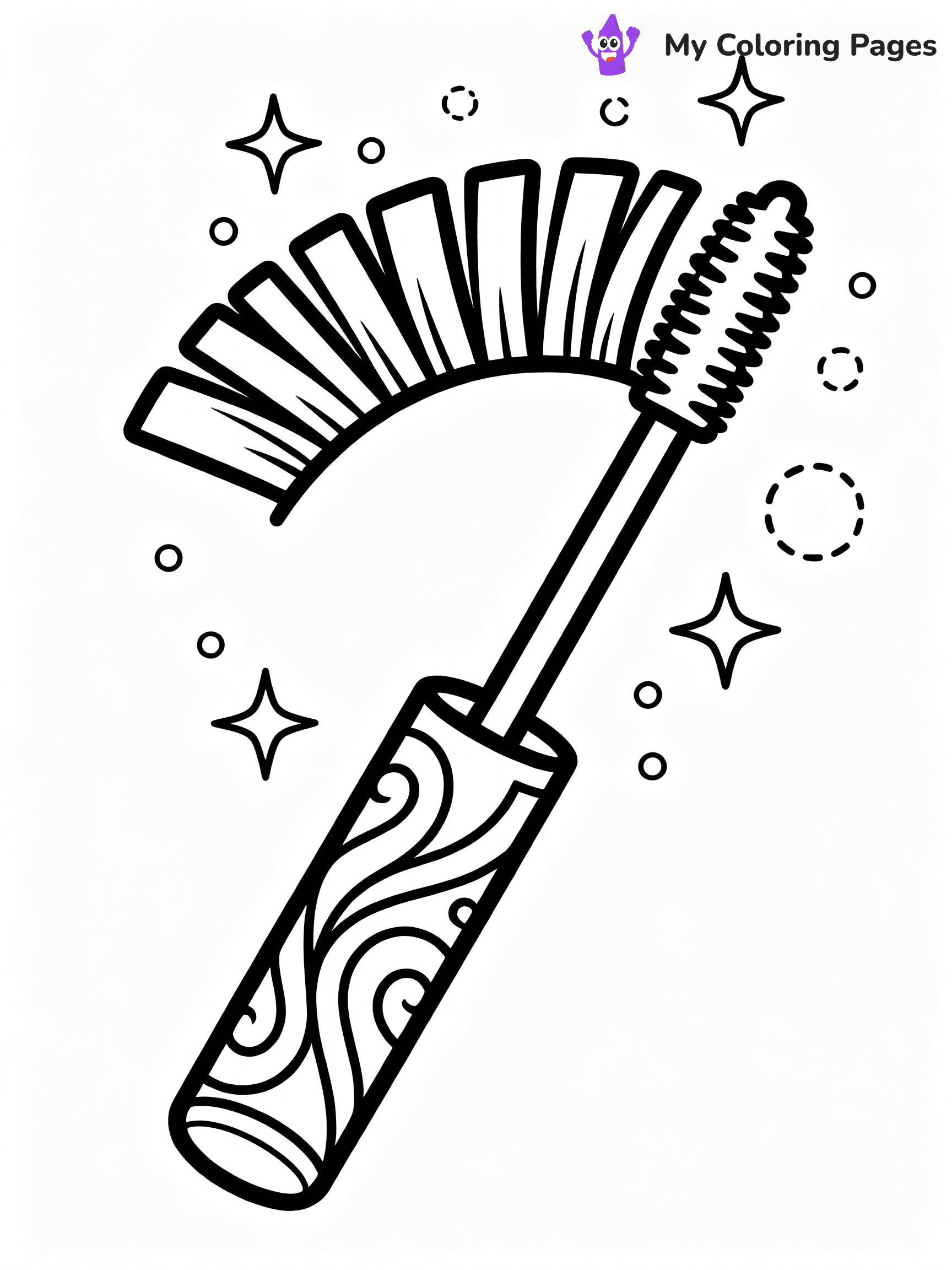 Makeup Coloring Pages - 17