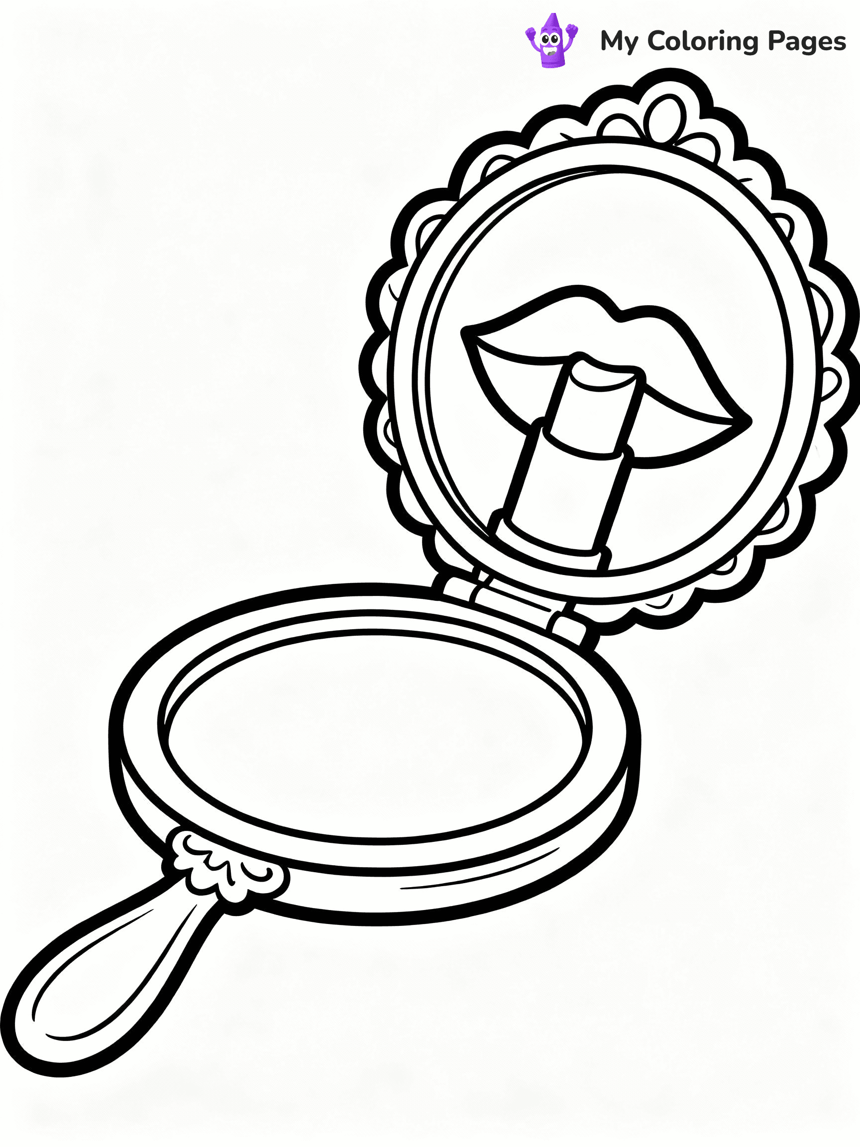 Makeup Coloring Pages - 10