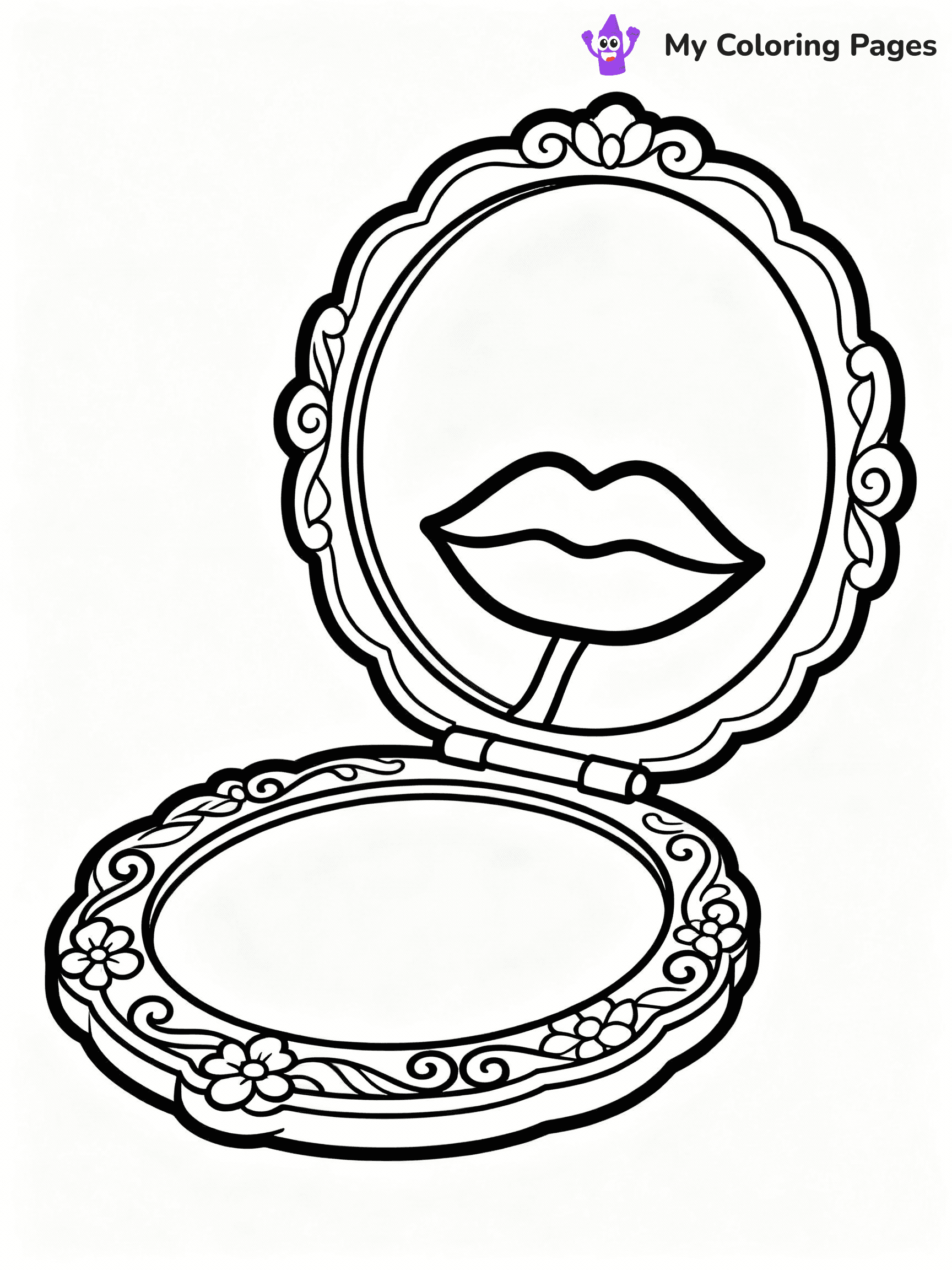 Makeup Coloring Pages - 9
