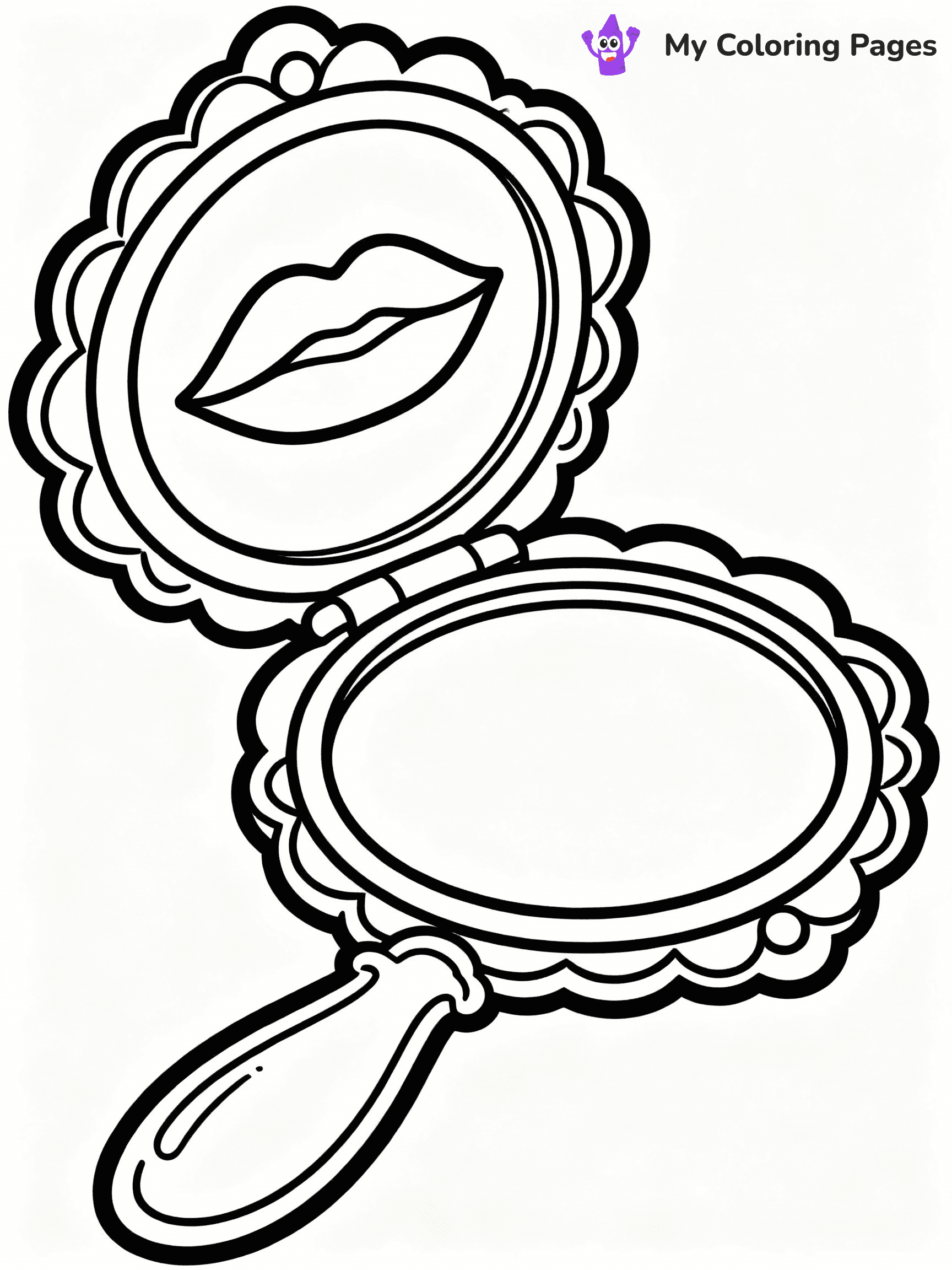 Makeup Coloring Pages - 7