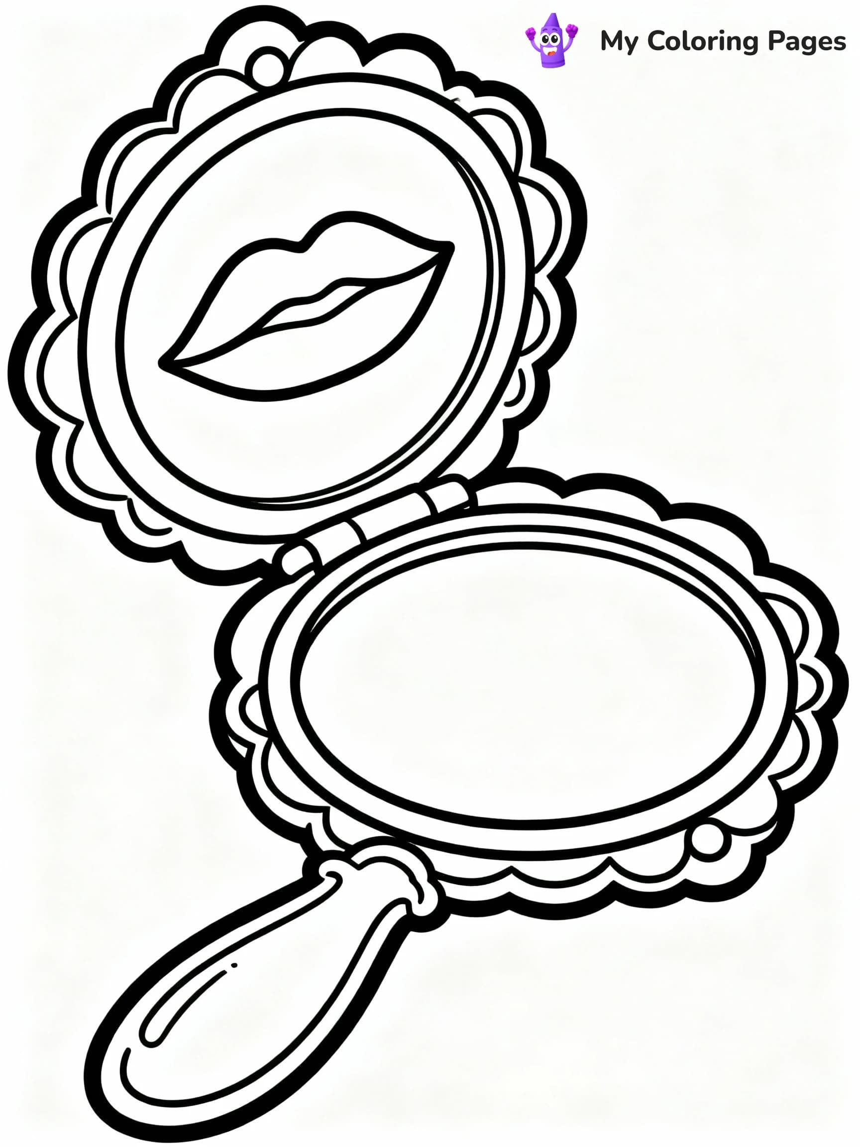 Makeup Coloring Pages - 7