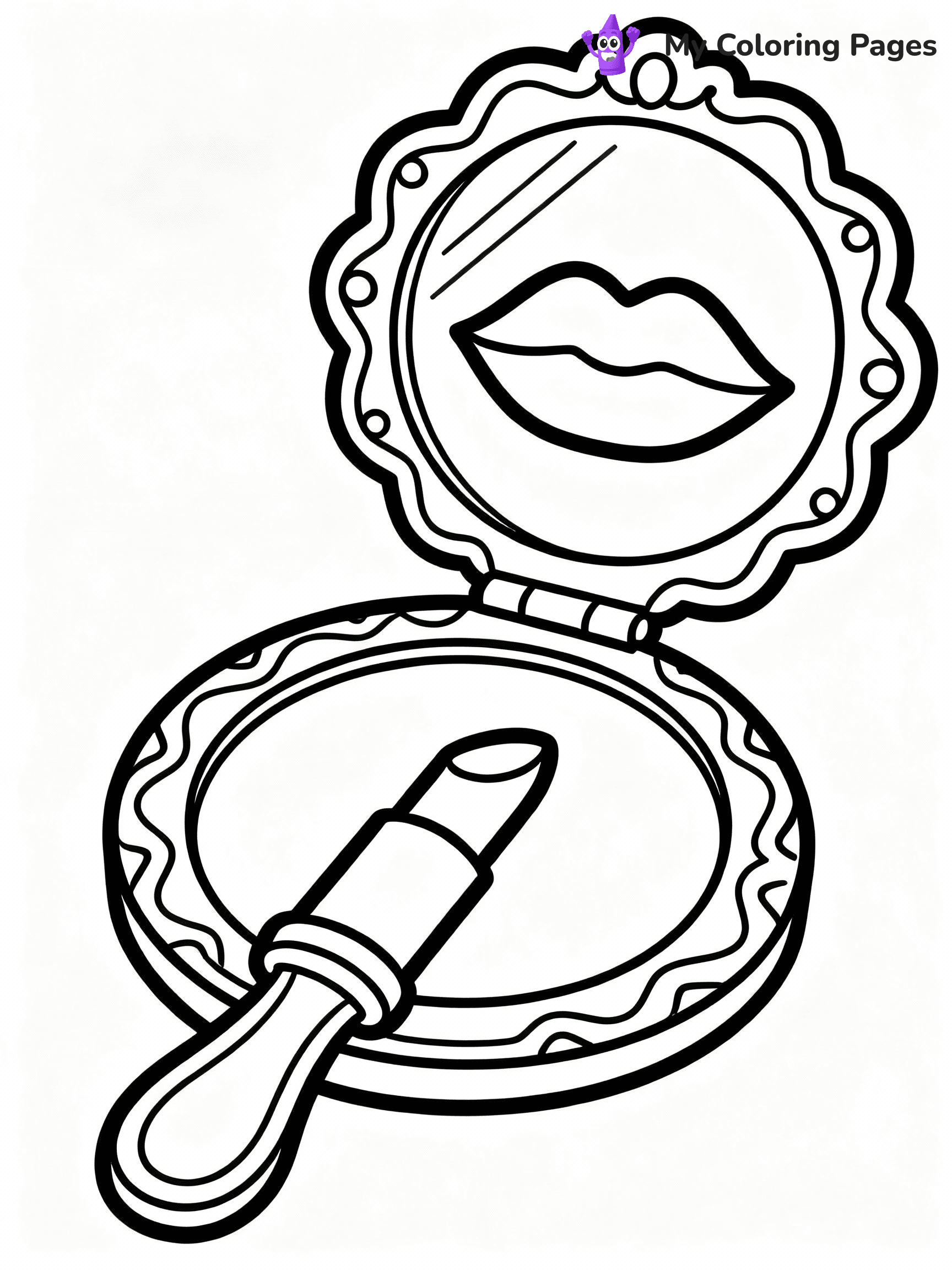 Makeup Coloring Pages - 6