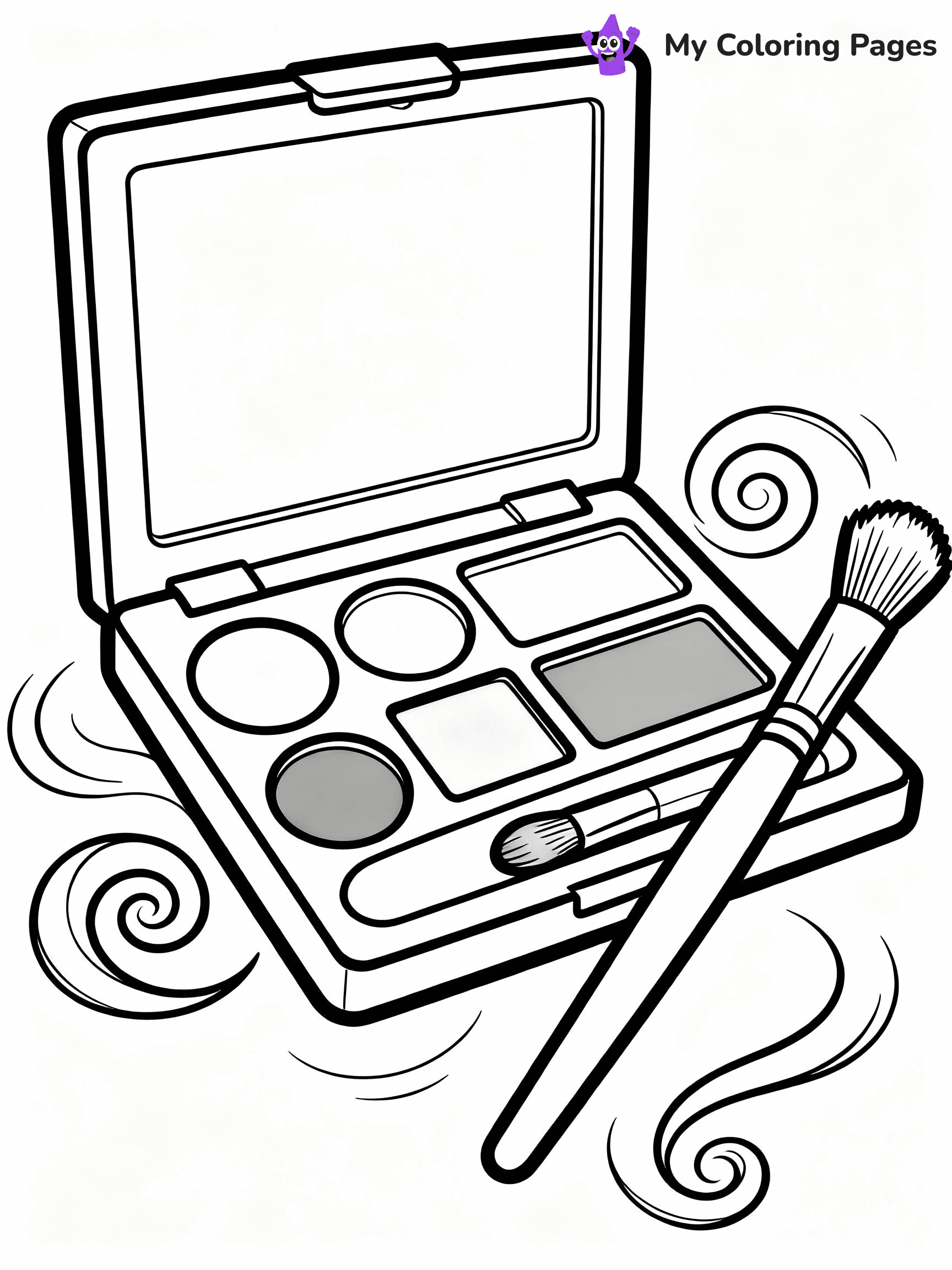 Makeup Coloring Pages - 4