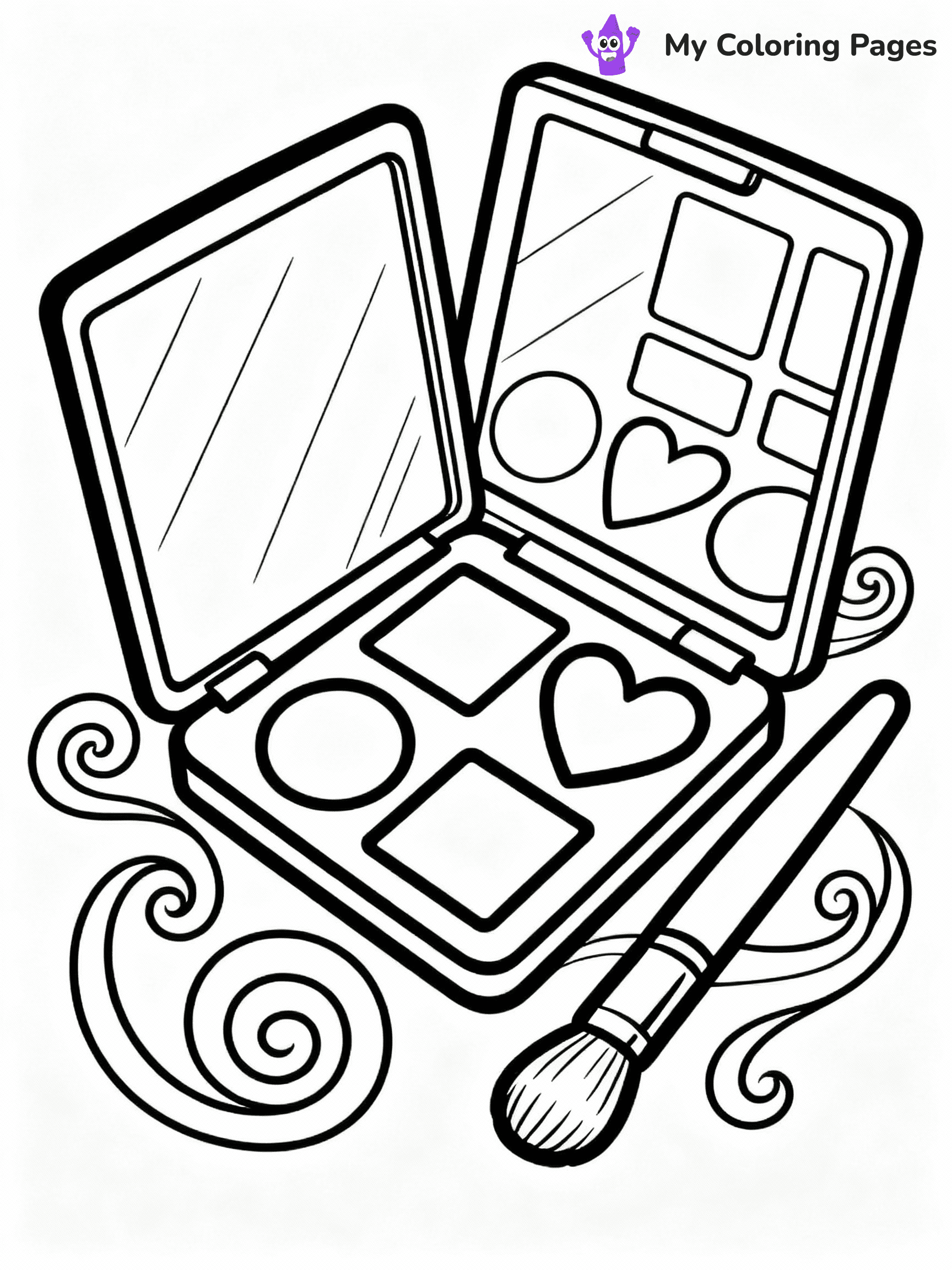 Makeup Coloring Pages - 3