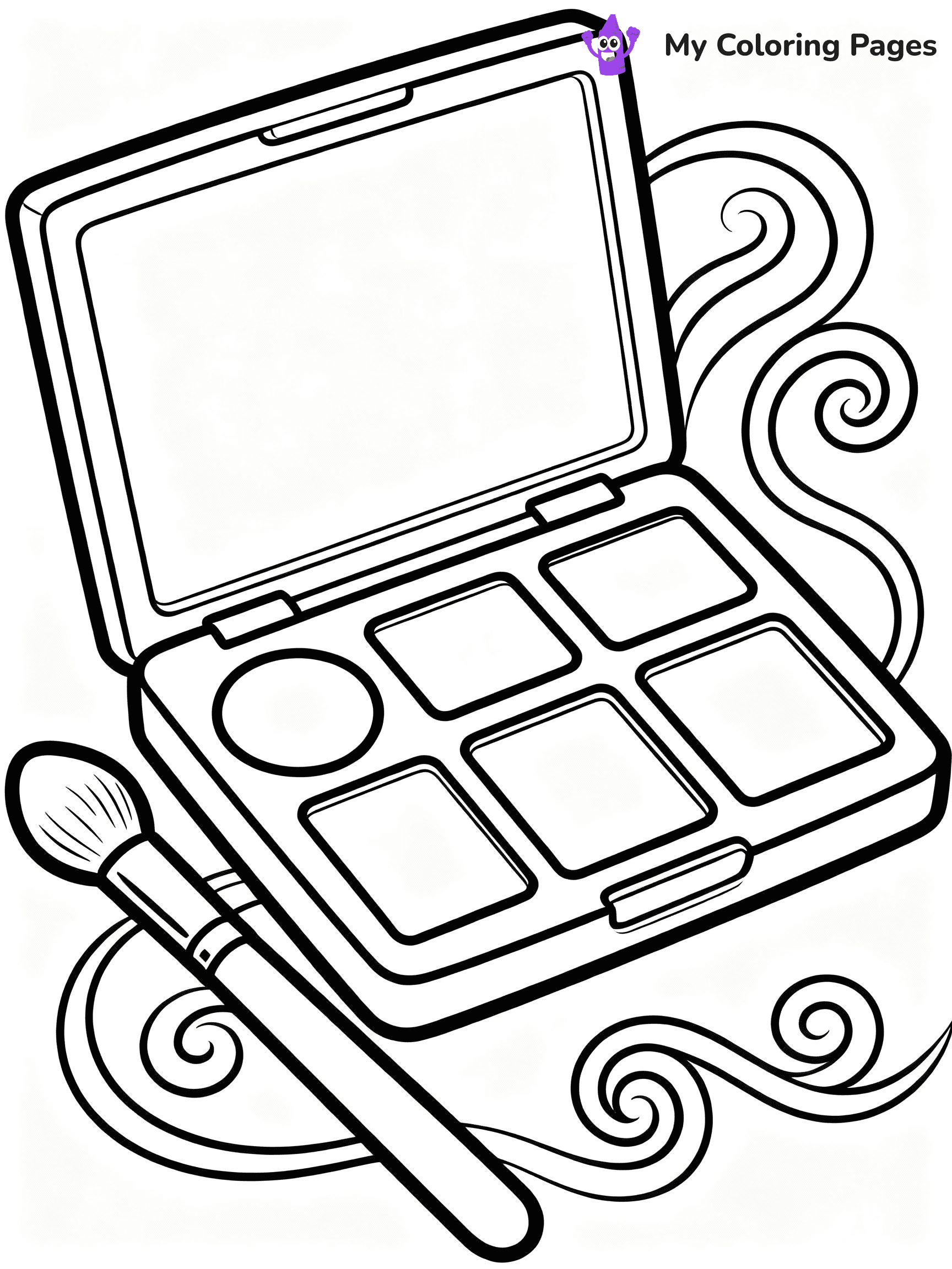 Makeup Coloring Pages - 2