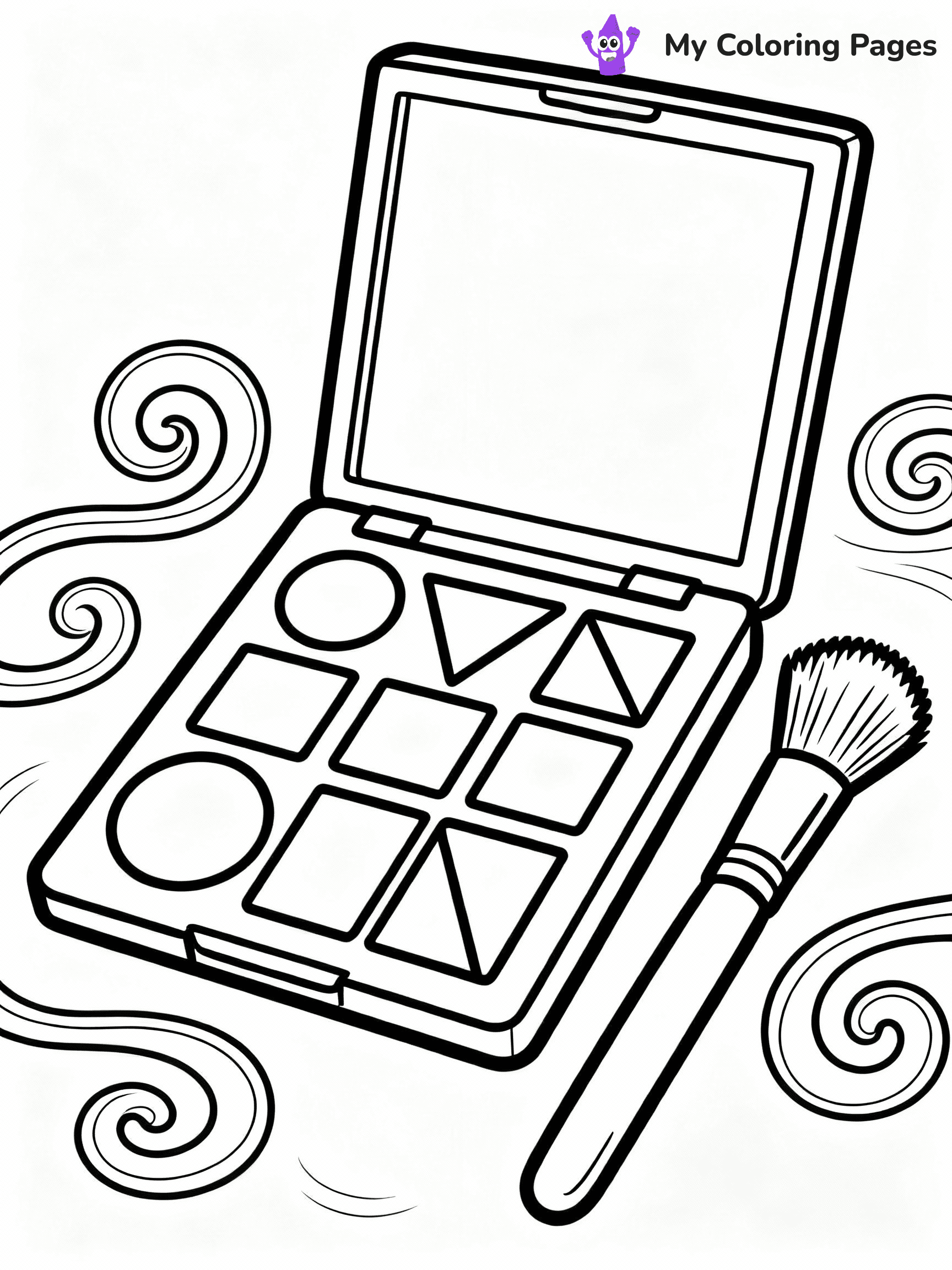 Makeup Coloring Pages - 1