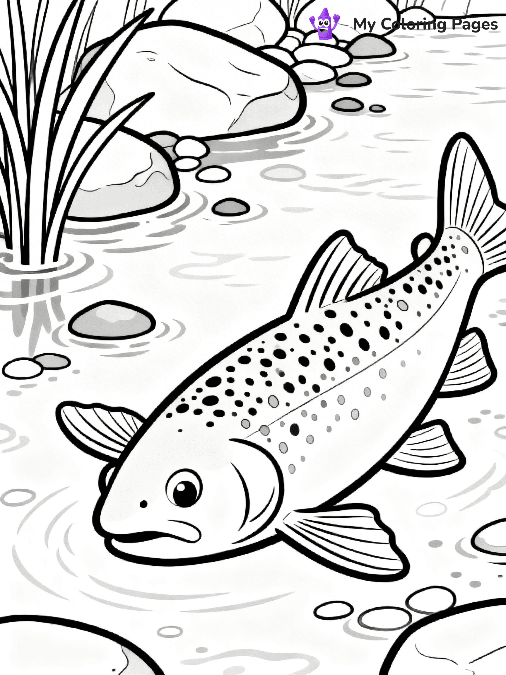 Trout Coloring Pages - 22