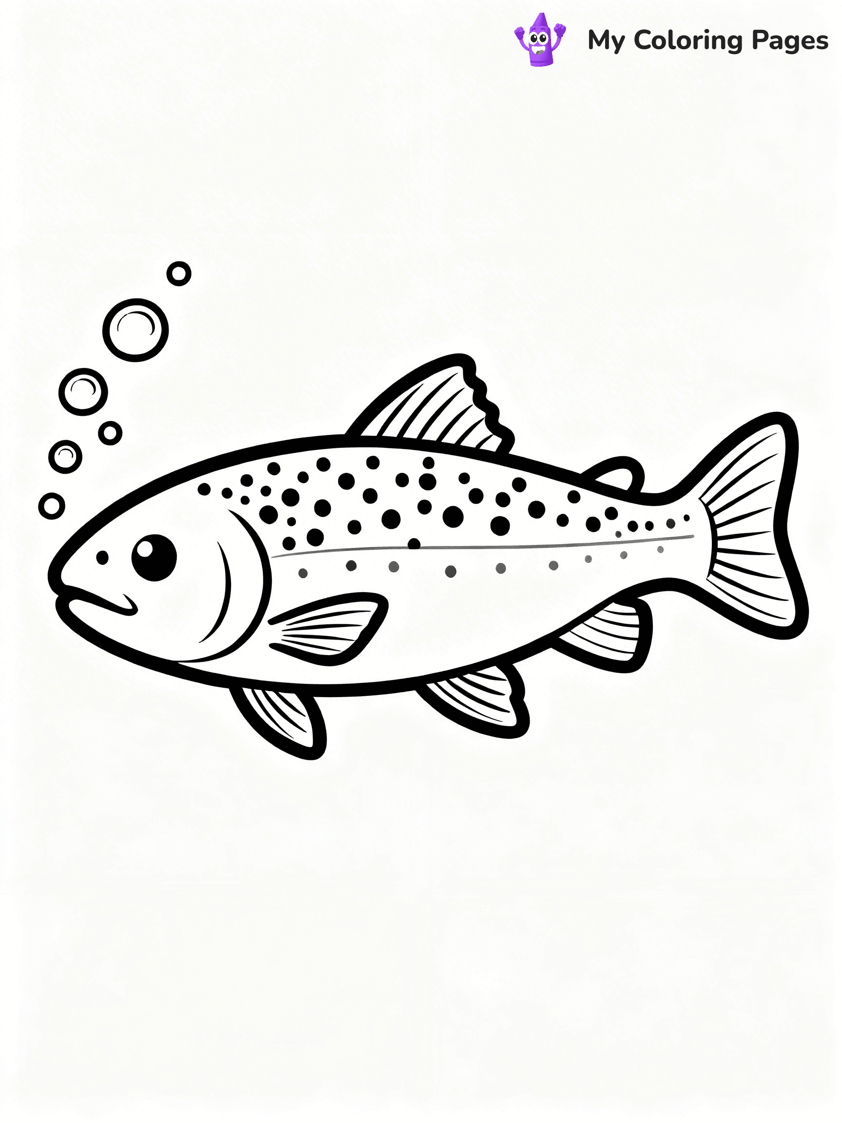 Trout Coloring Pages - 19