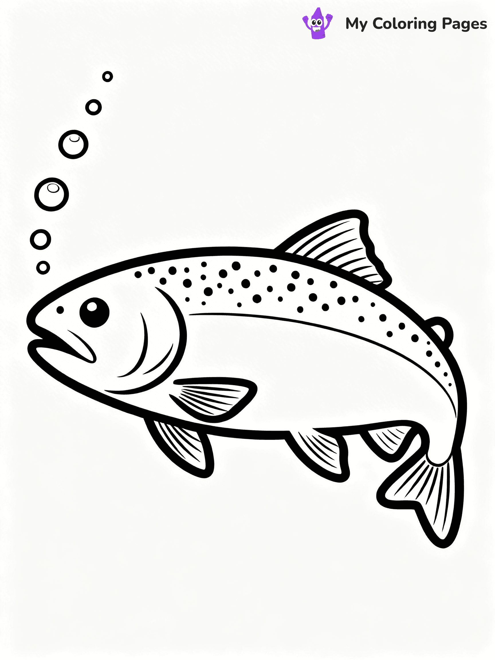 Trout Coloring Pages - 18