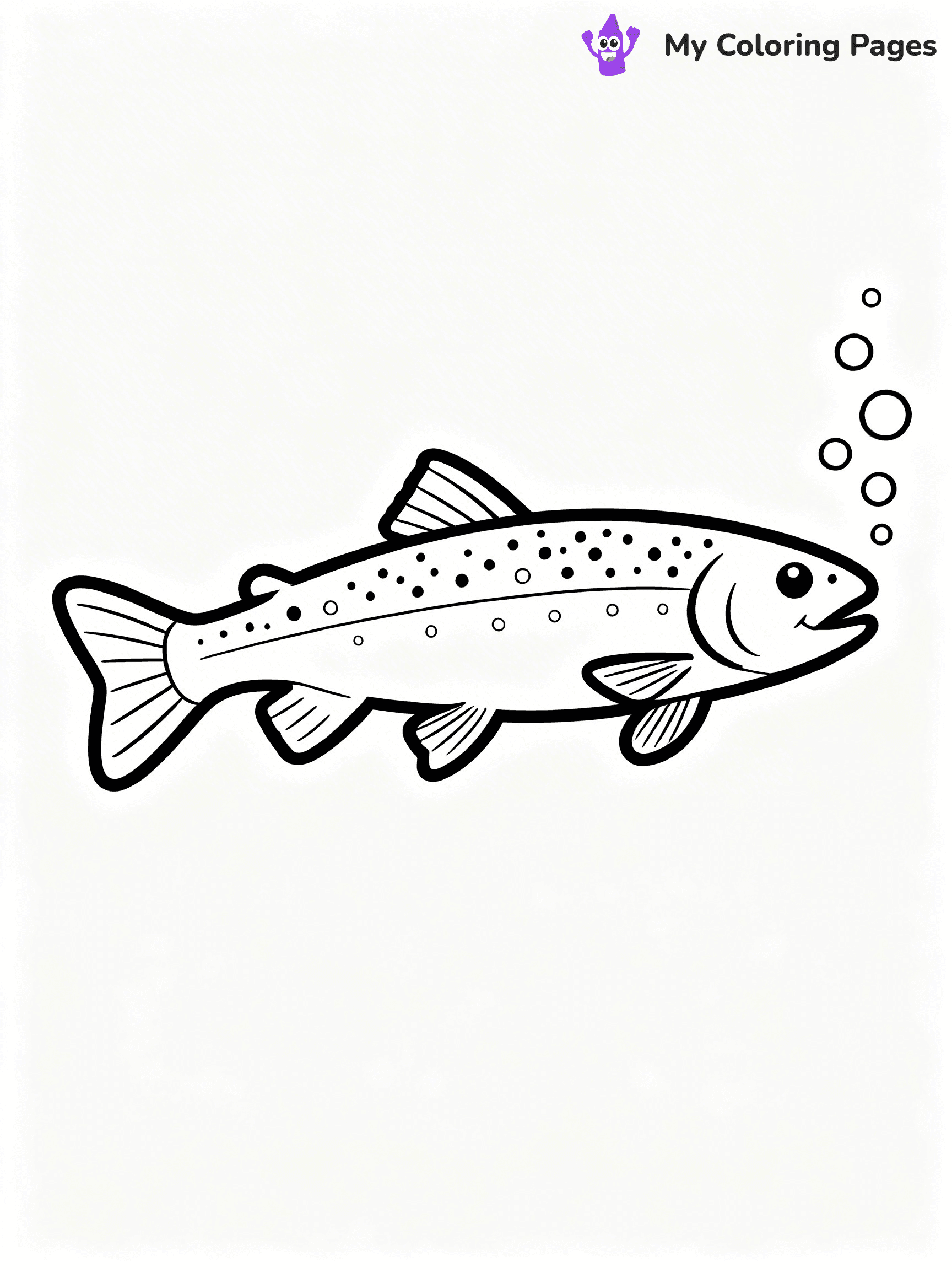 Trout Coloring Pages - 17