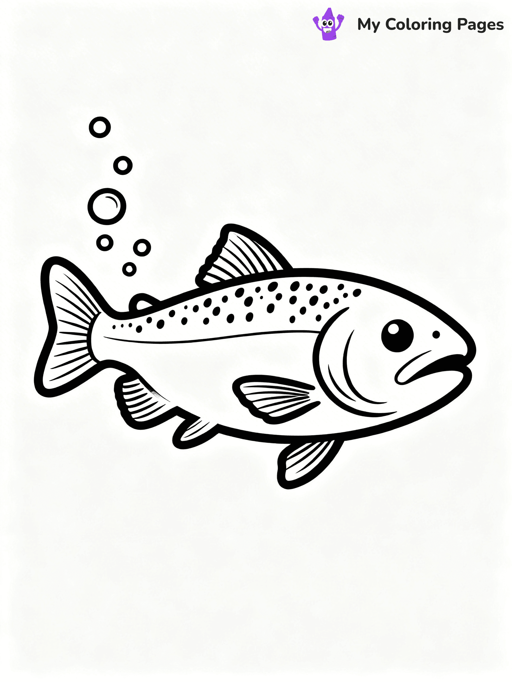 Trout Coloring Pages - 16