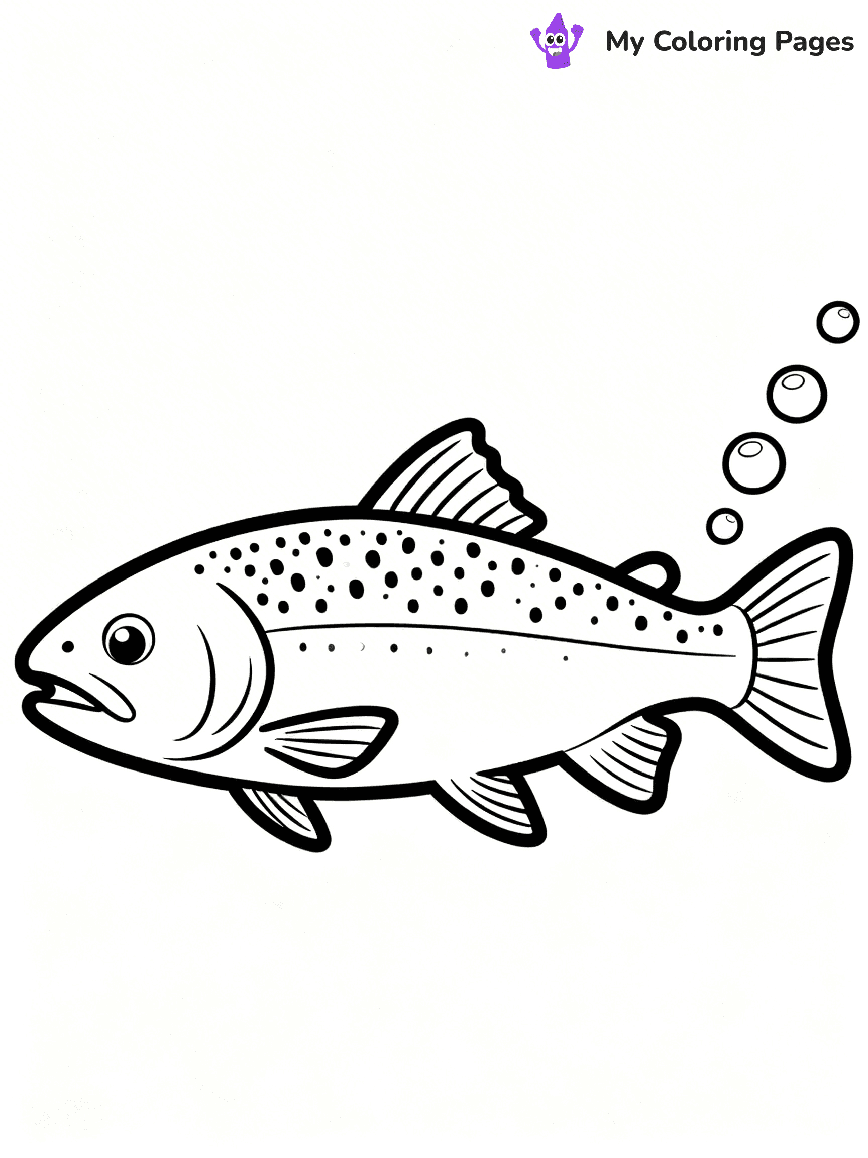 Trout Coloring Pages - 15