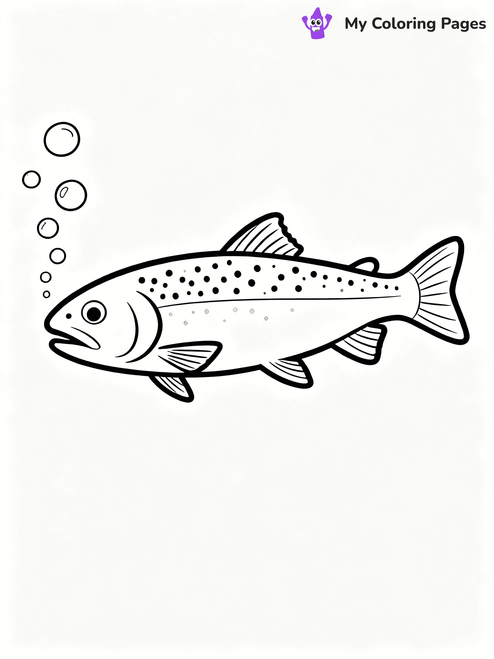 Trout Coloring Pages - 14