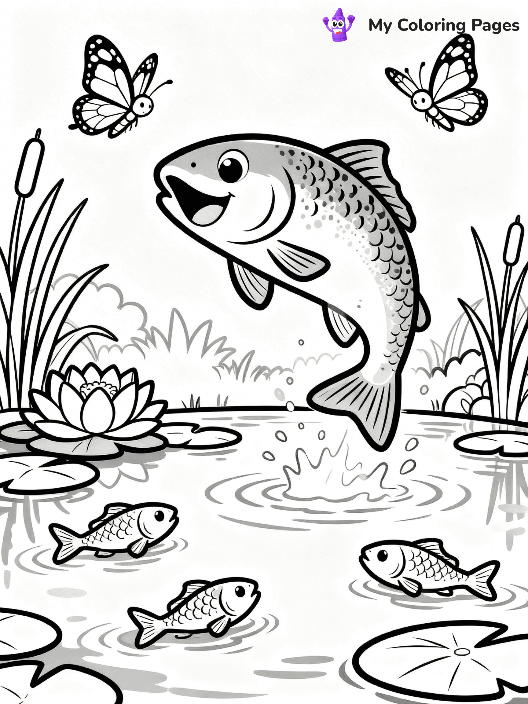 Trout Coloring Pages - 10