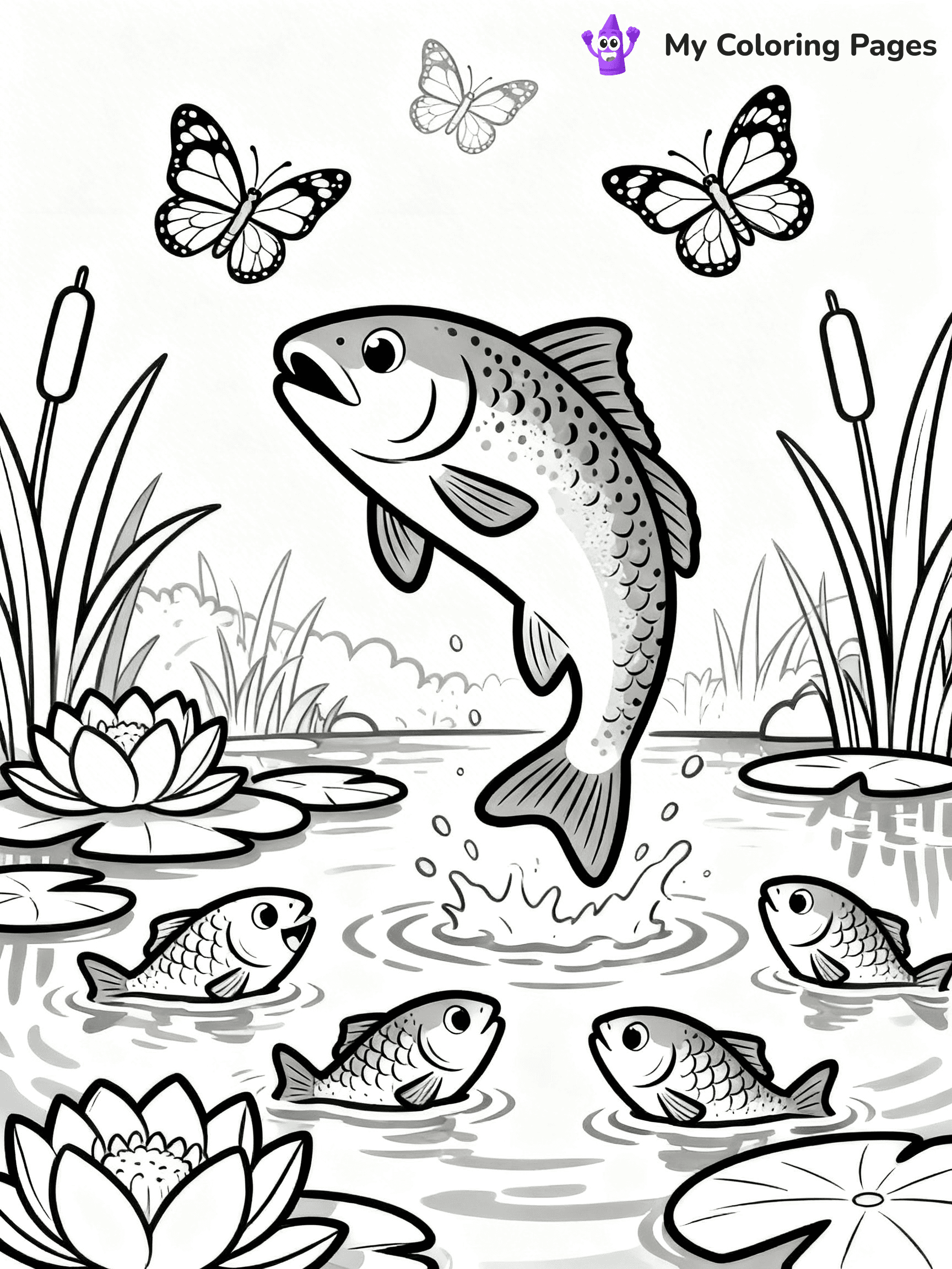 Trout Coloring Pages - 6