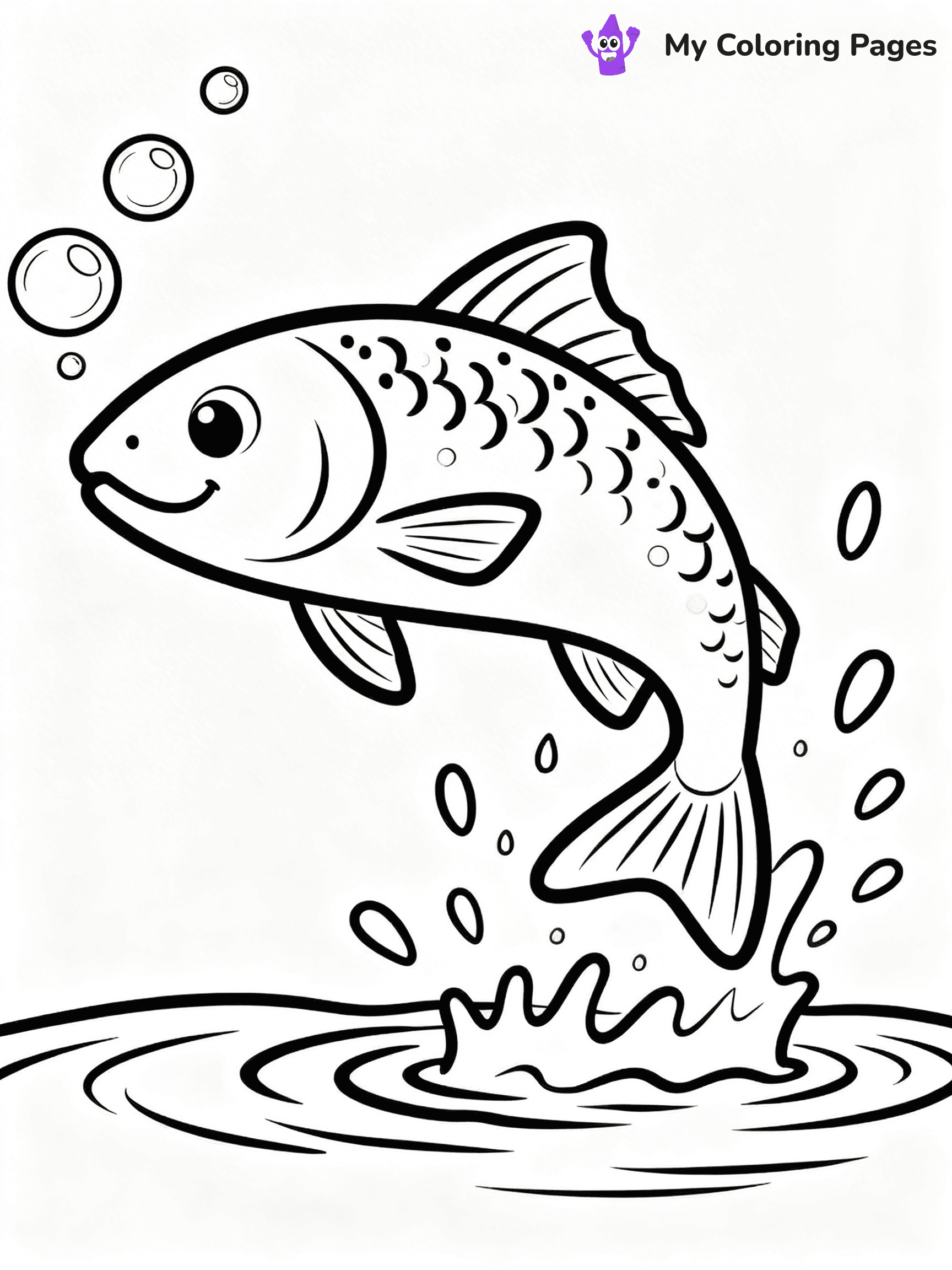 Trout Coloring Pages - 5