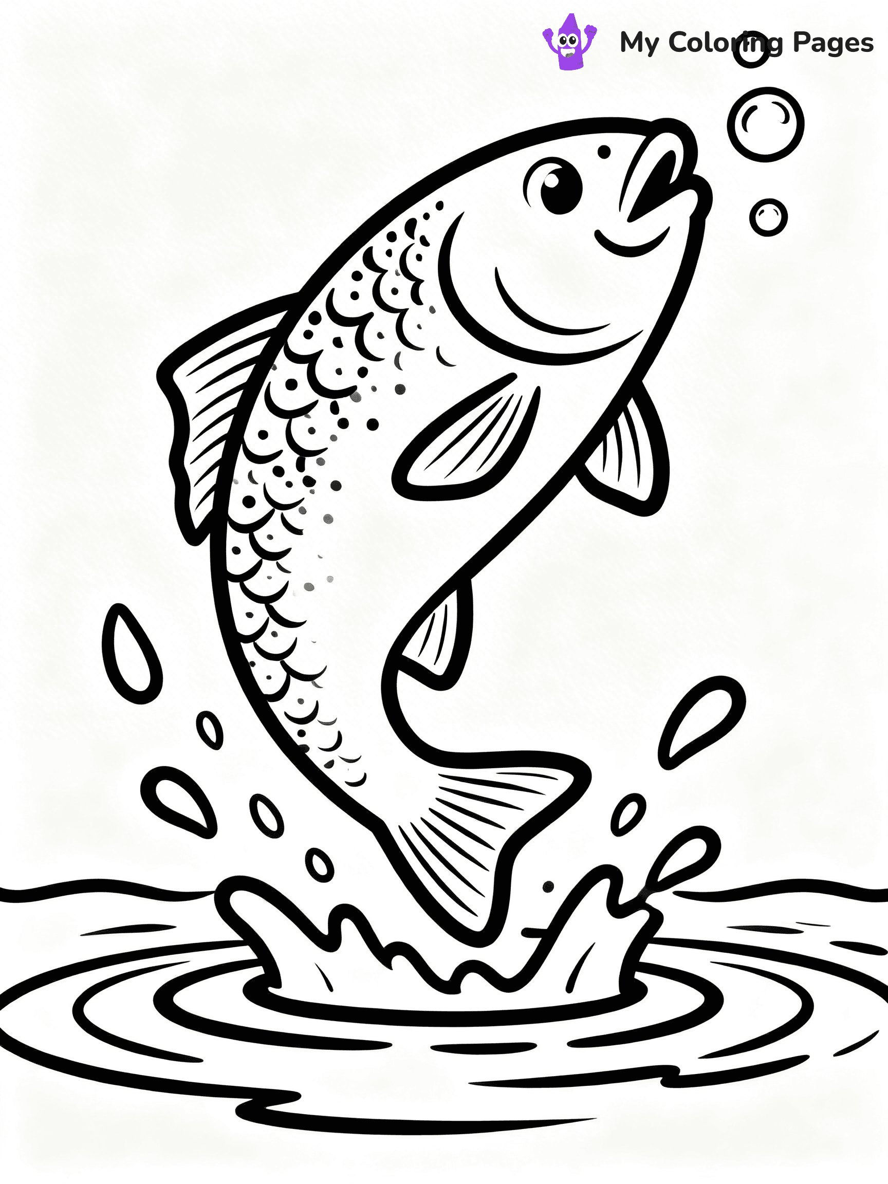 Trout Coloring Pages - 4