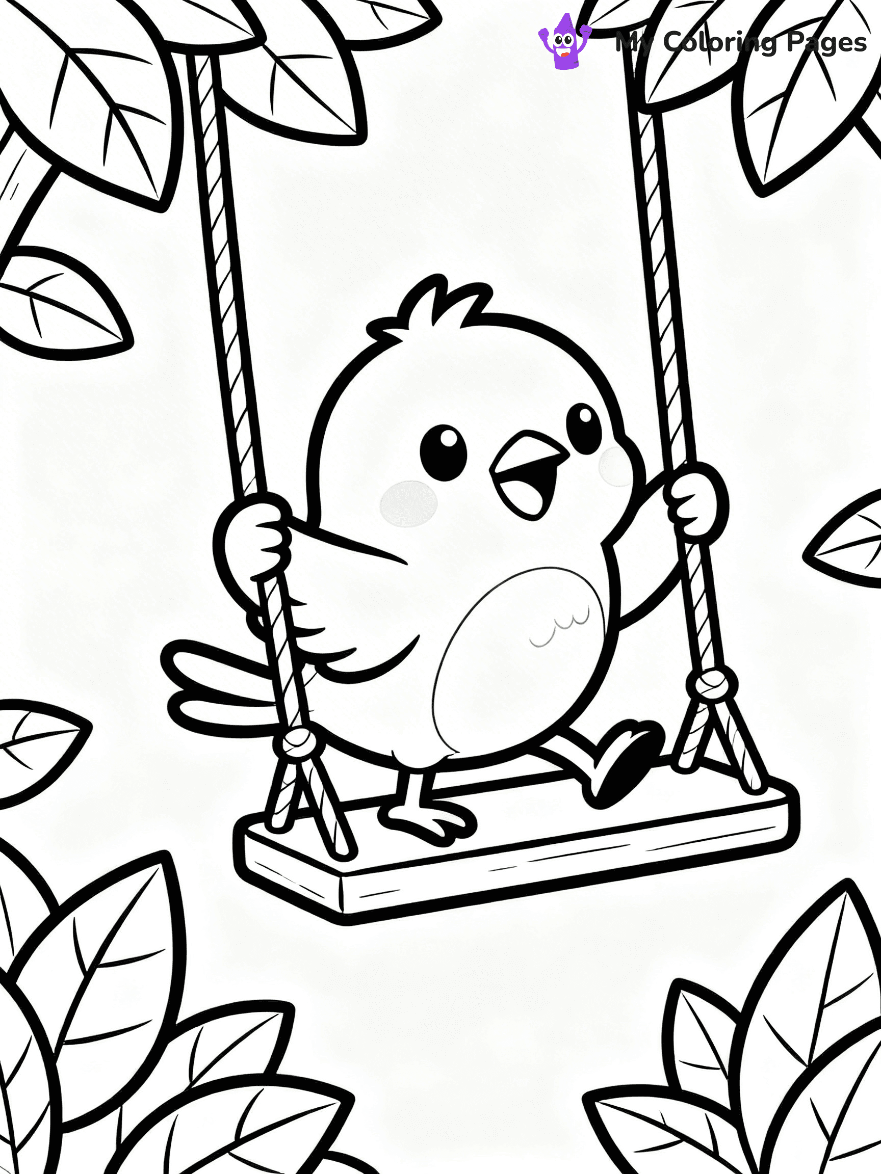 Blue Bird Coloring Pages - 24