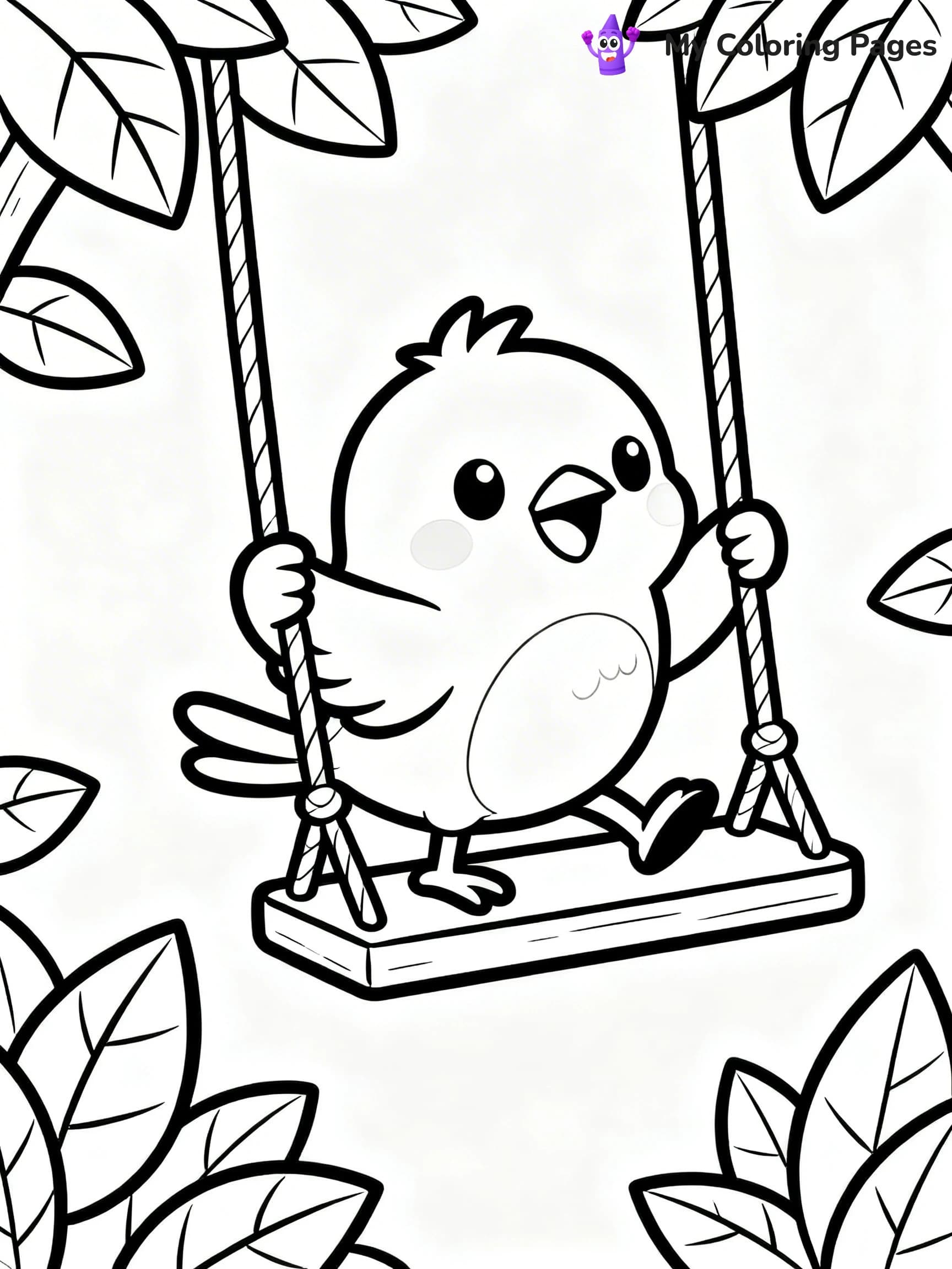 Blue Bird Coloring Pages - 24