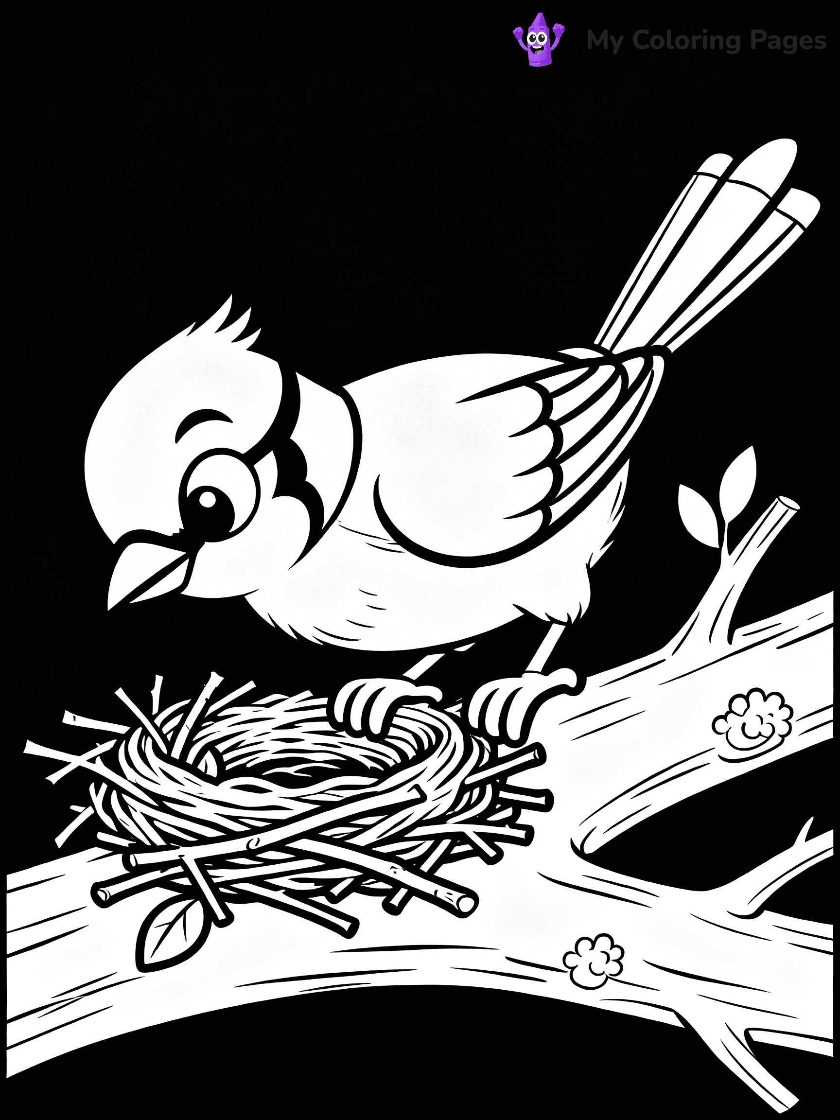 Blue Bird Coloring Pages - 20