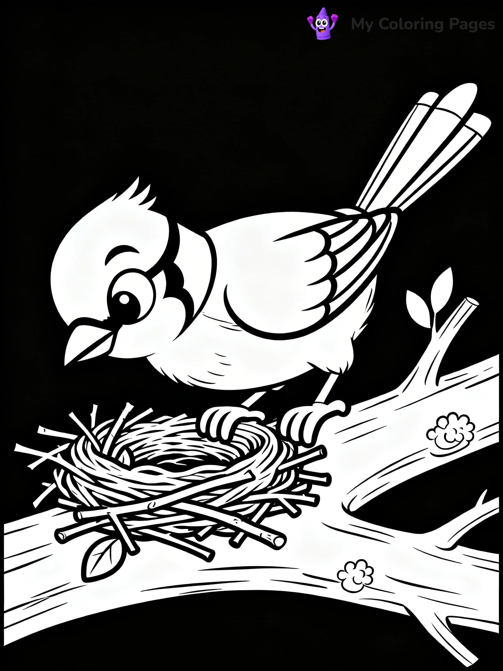 Blue Bird Coloring Pages - 20