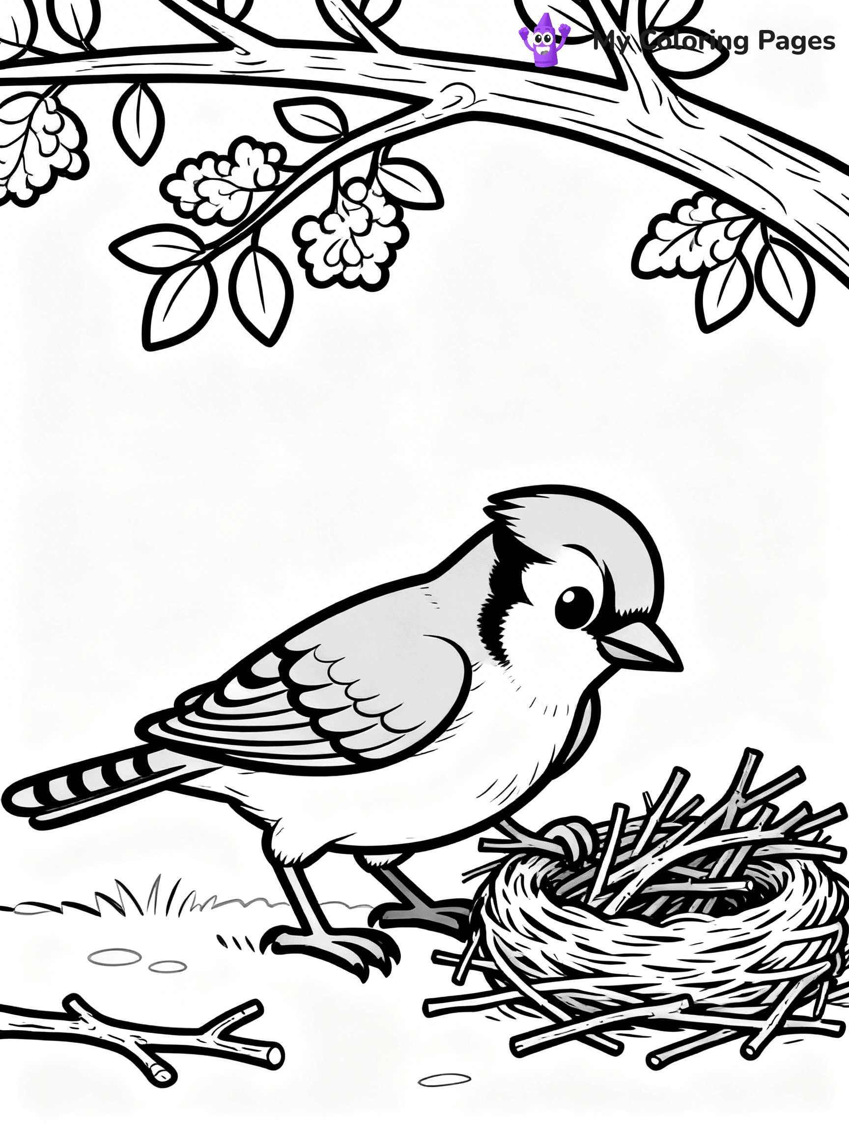Blue Bird Coloring Pages - 19