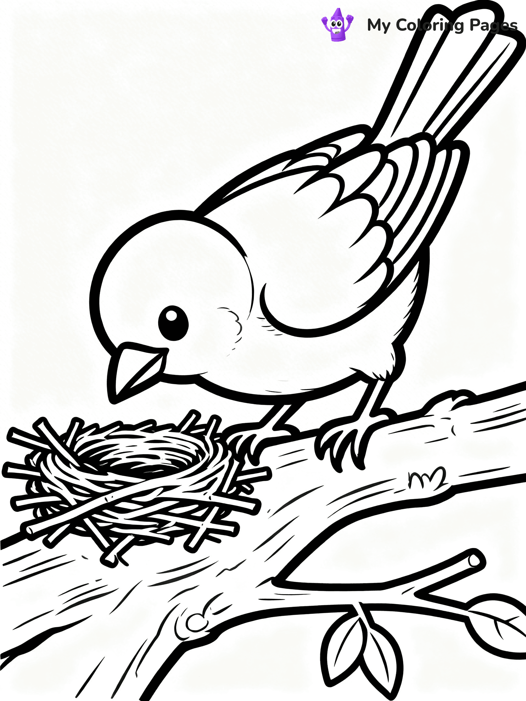 Blue Bird Coloring Pages - 18
