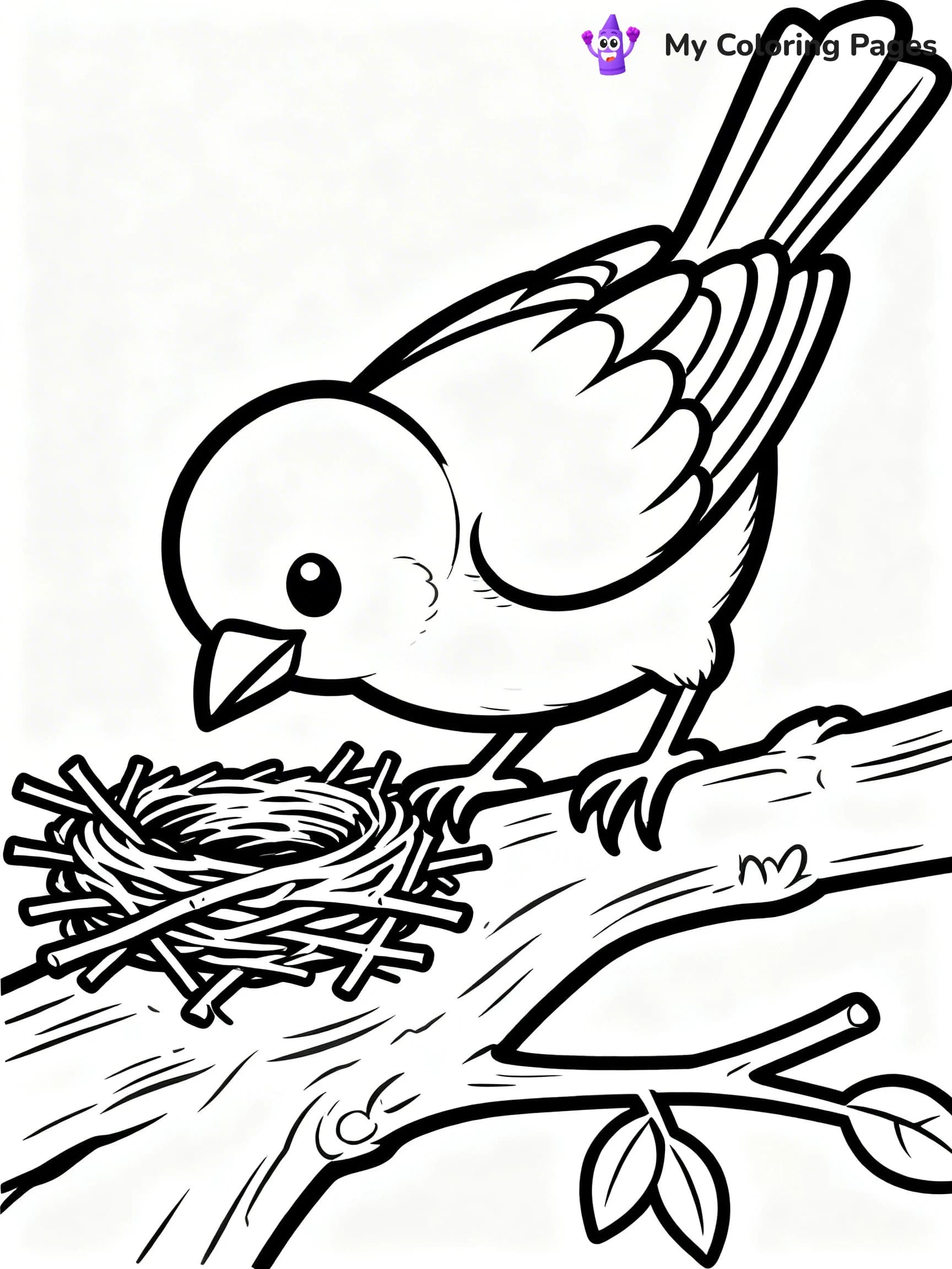 Blue Bird Coloring Pages - 18