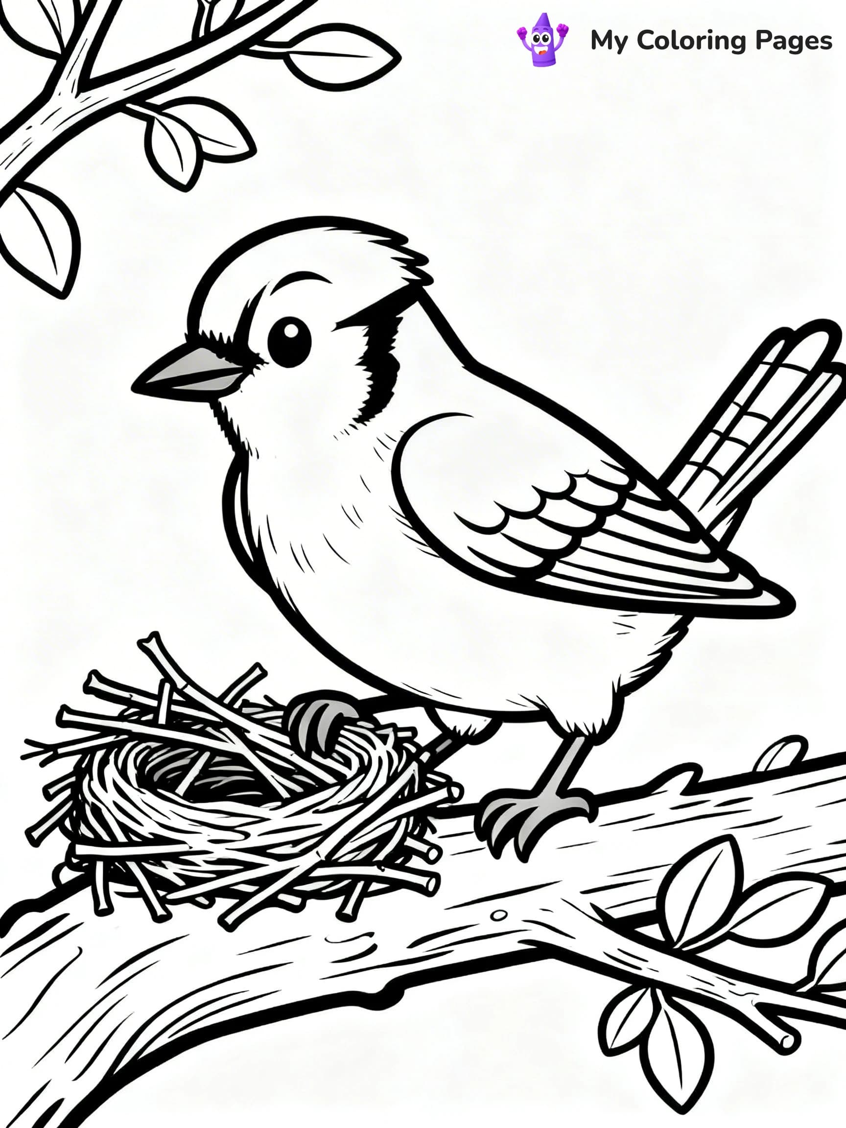 Blue Bird Coloring Pages - 17