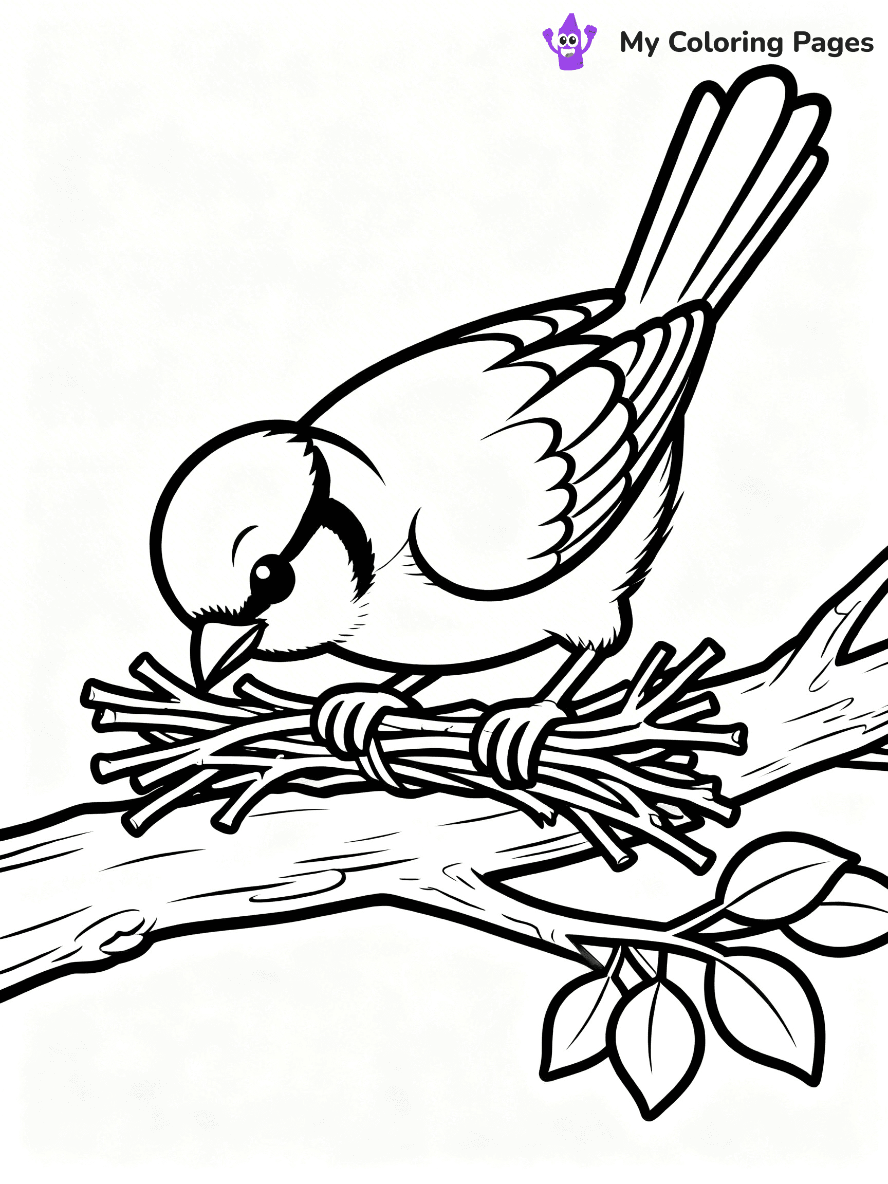 Blue Bird Coloring Pages - 16
