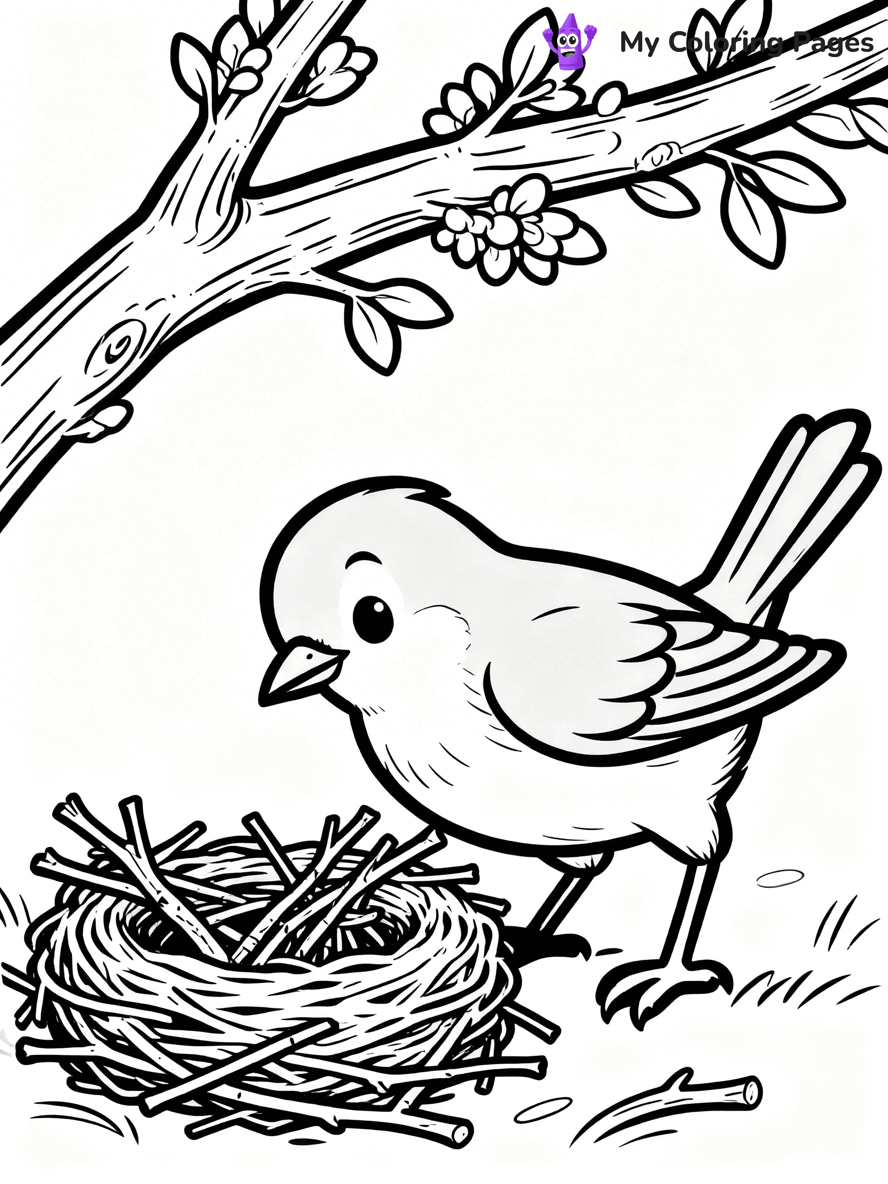 Blue Bird Coloring Pages - 14