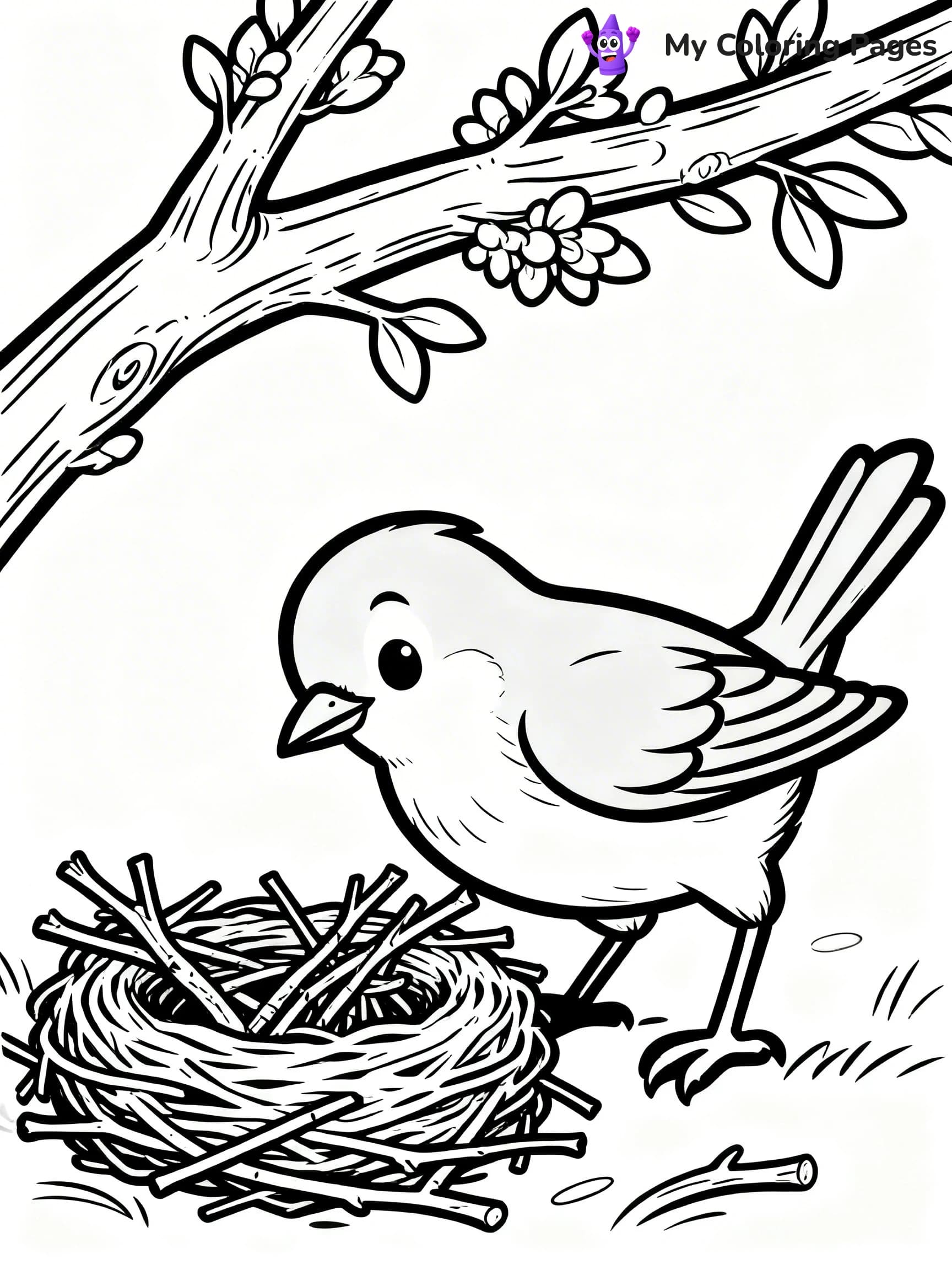 Blue Bird Coloring Pages - 14