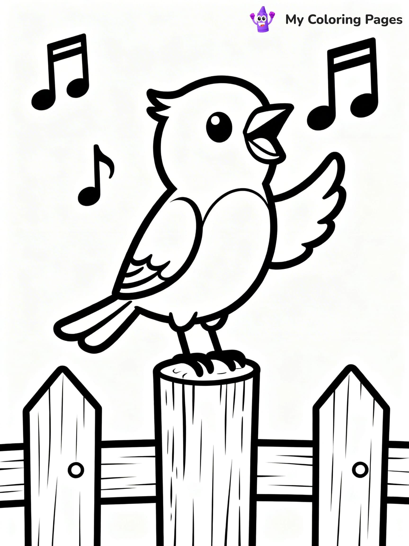 Blue Bird Coloring Pages - 12