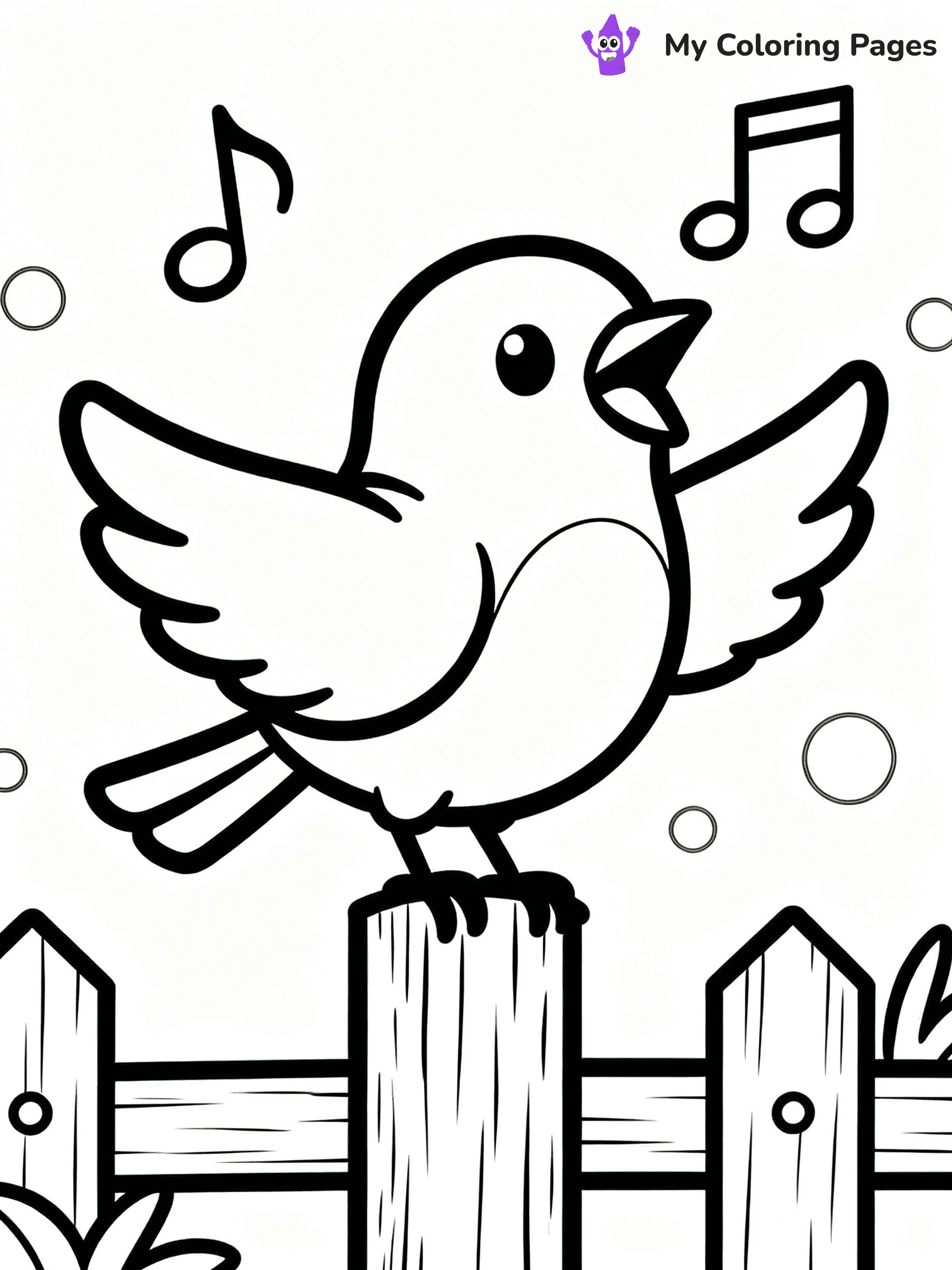 Blue Bird Coloring Pages - 11